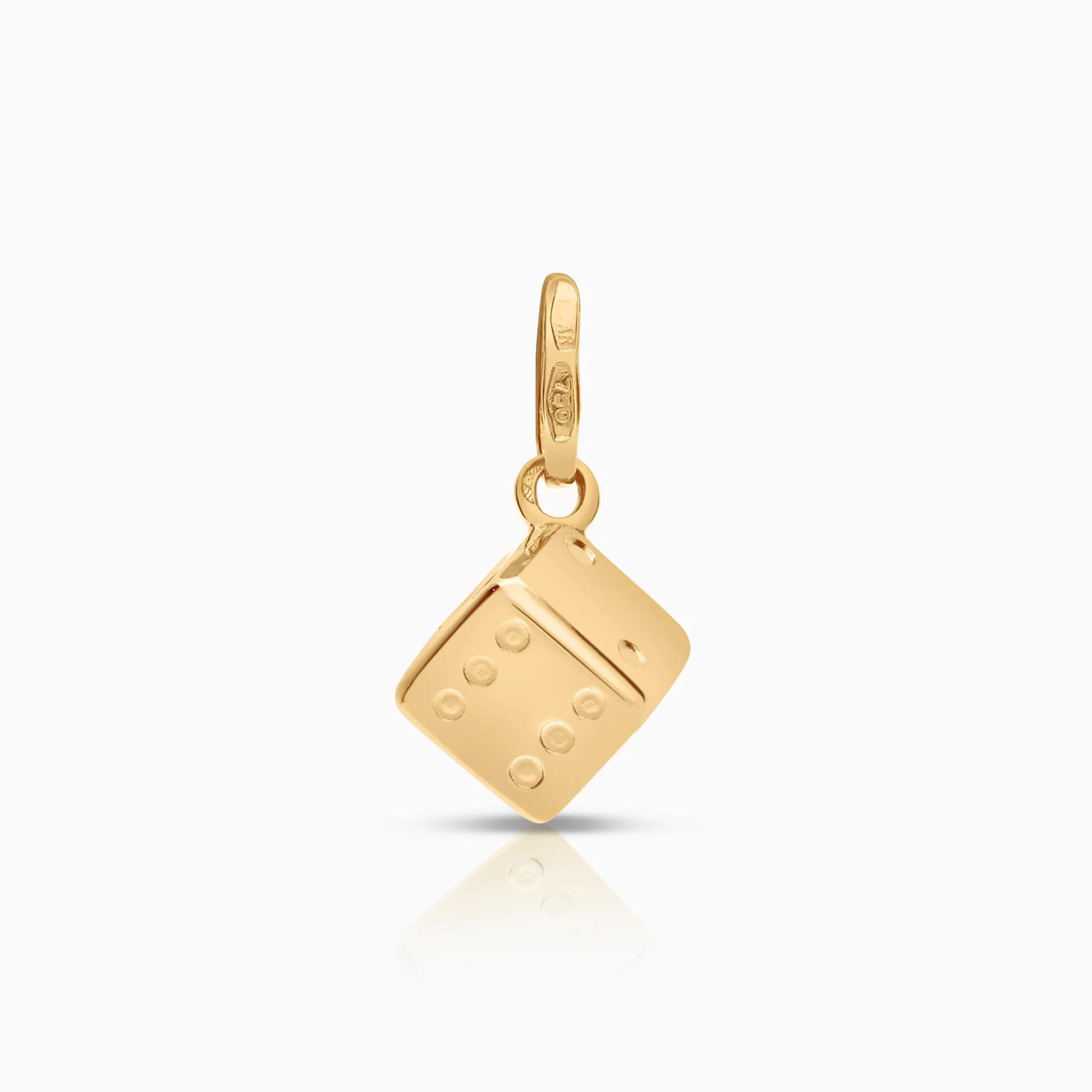 Pendant dice 1.03g 18K gold