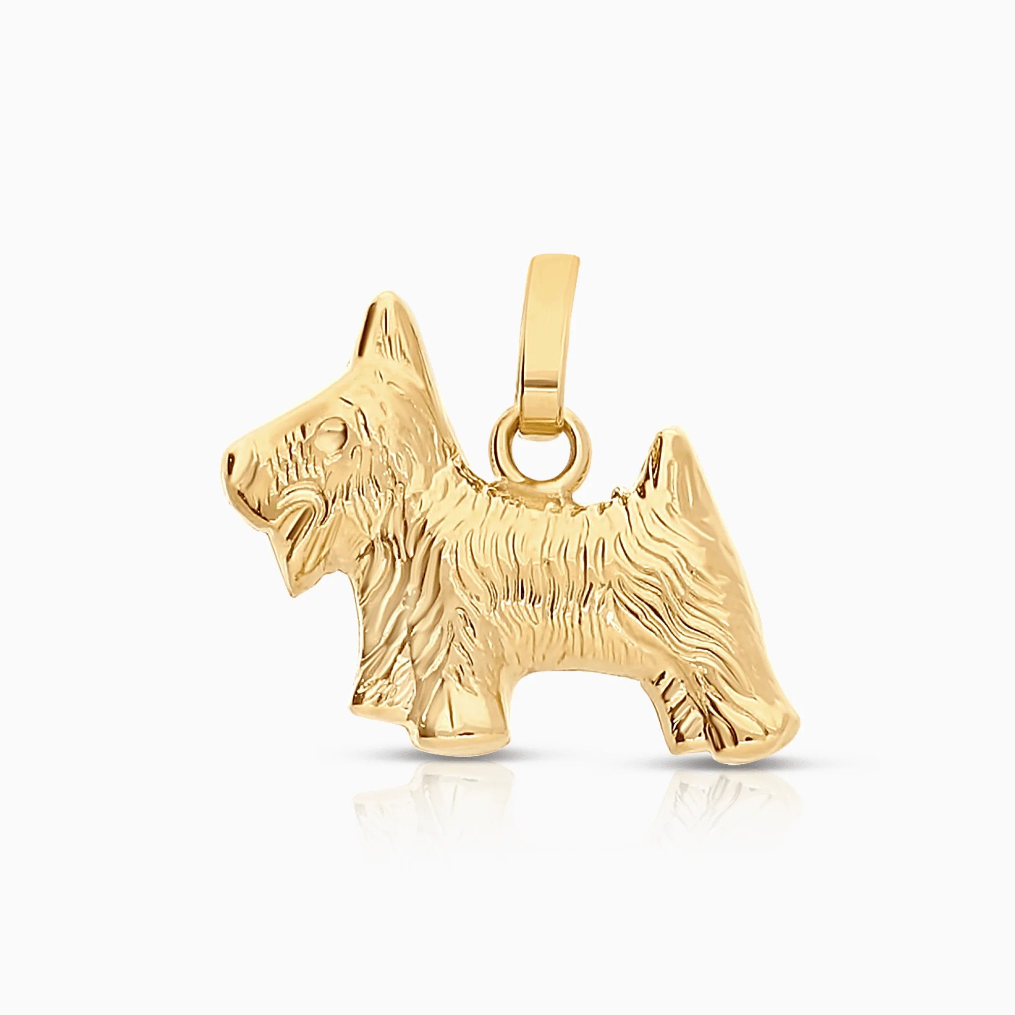 Terrier pendant 0.55g 18K gold