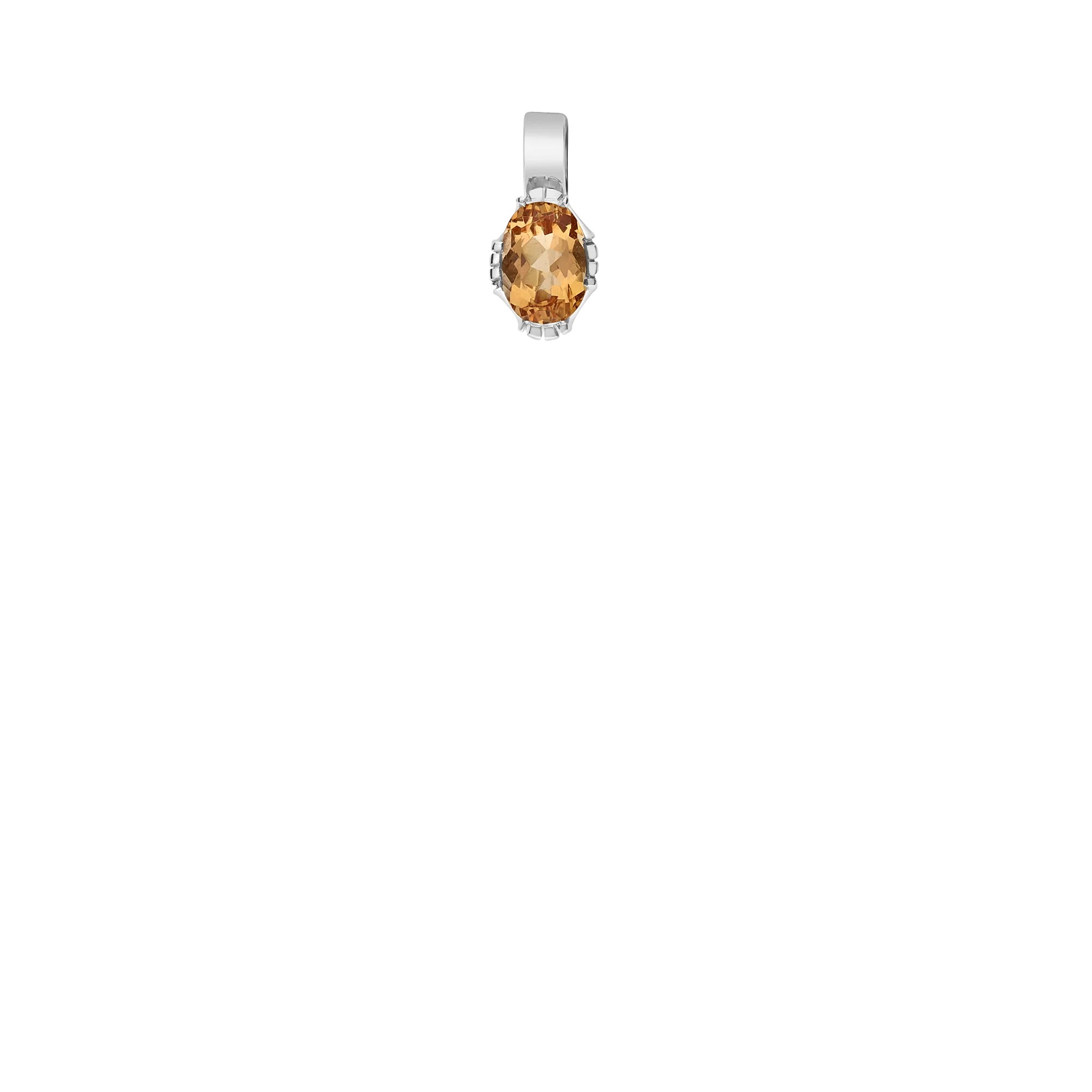 Pendant topaz 0.88g 18K white gold - Image 2
