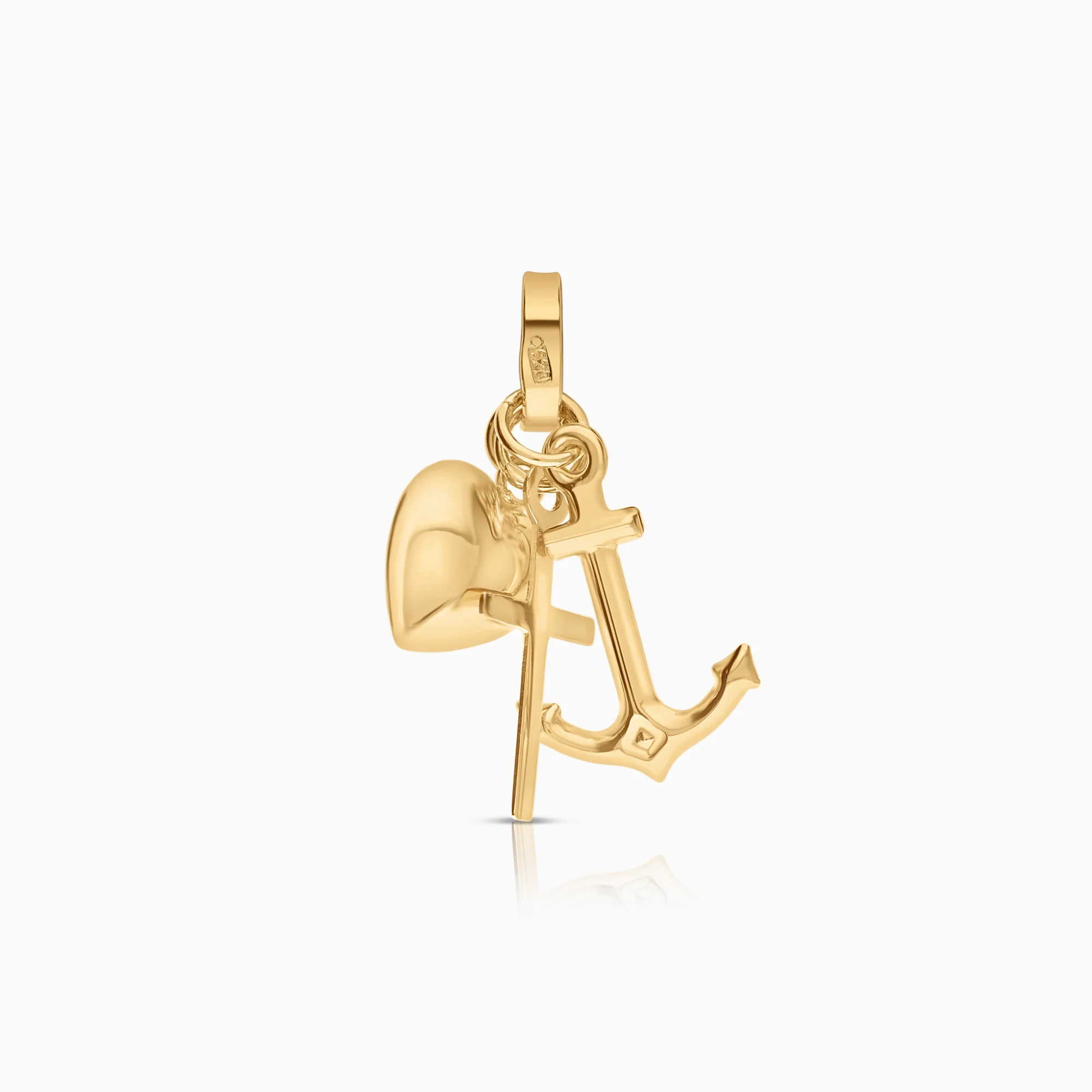 Pendant faith, hope & love 0.77g 18K gold