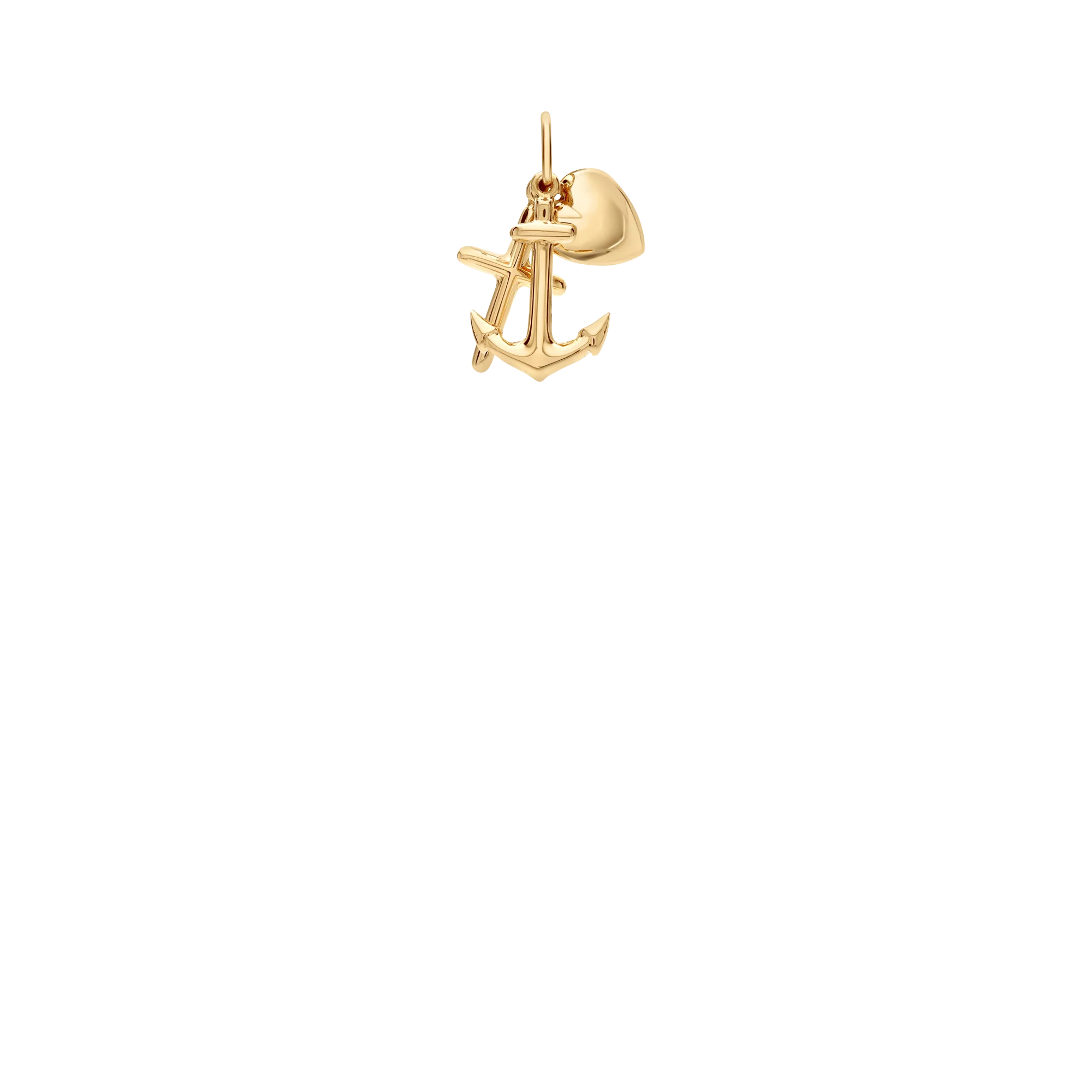Pendant faith, hope & love 1.32g 14K gold - Image 2