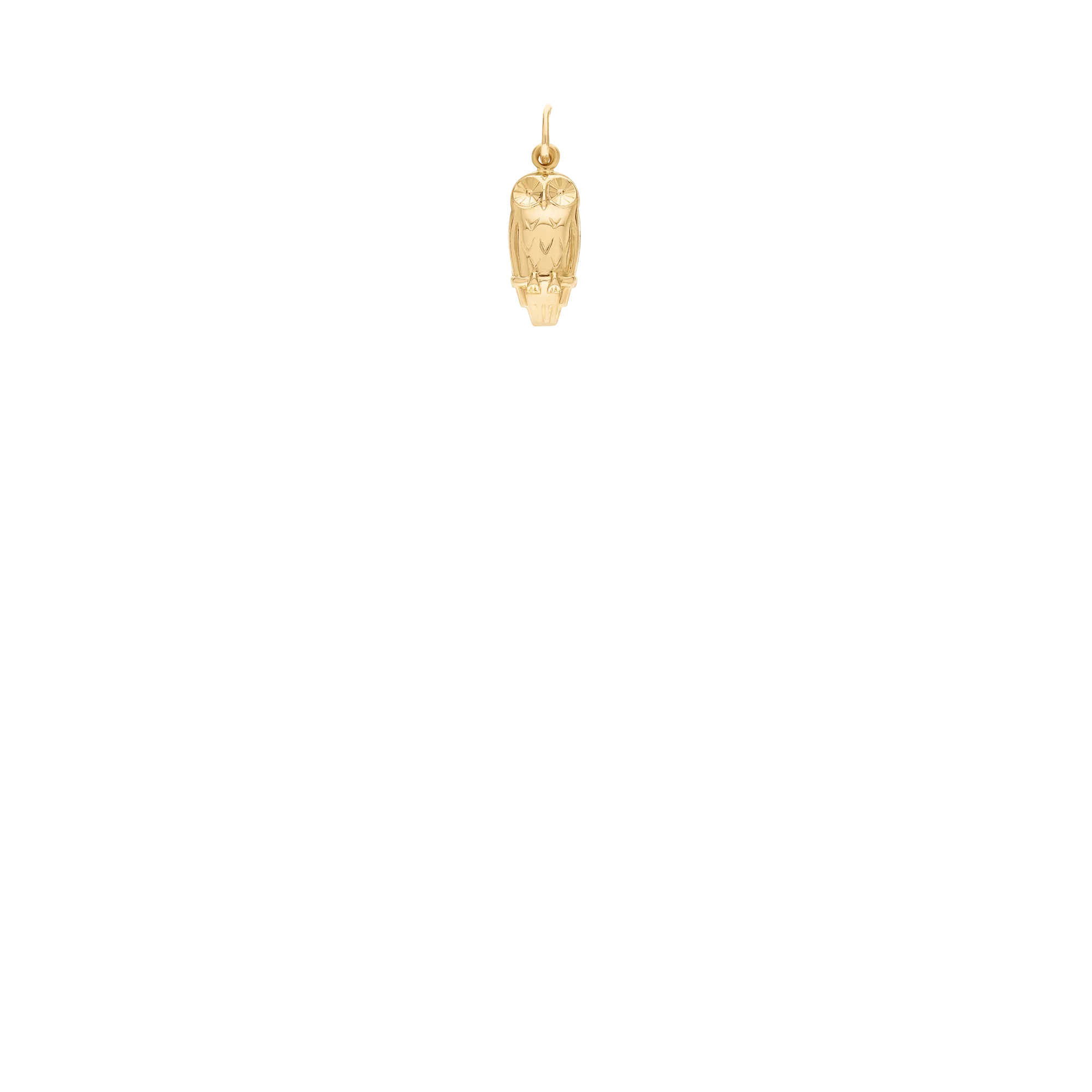 Owl pendant 0.55g 18K gold - Image 2