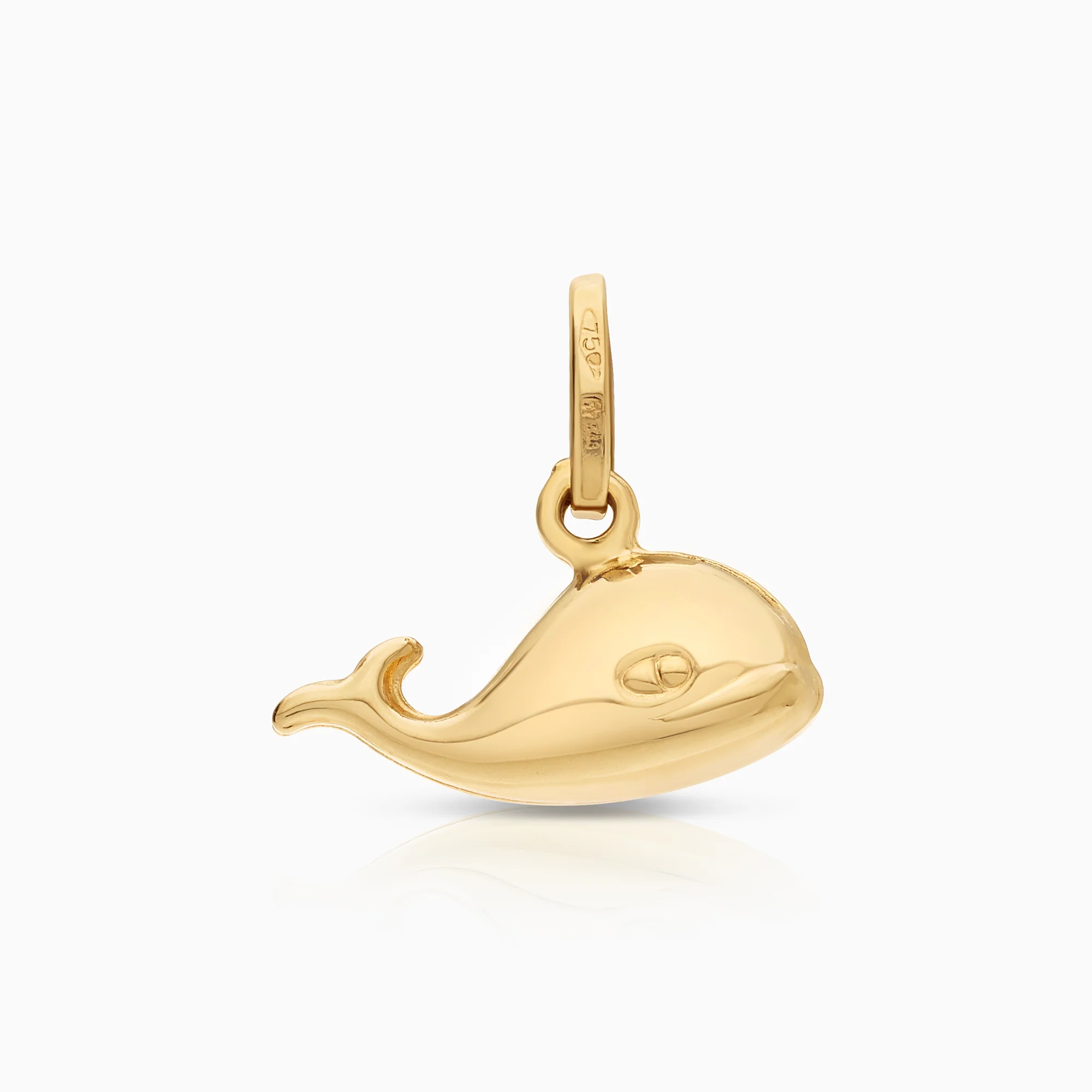 Whale pendant 1.14g 18K gold