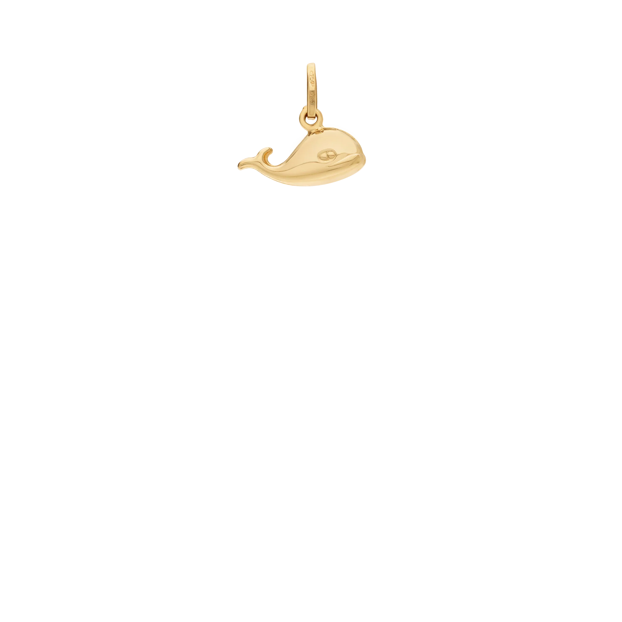 Whale pendant 1.14g 18K gold - Image 2