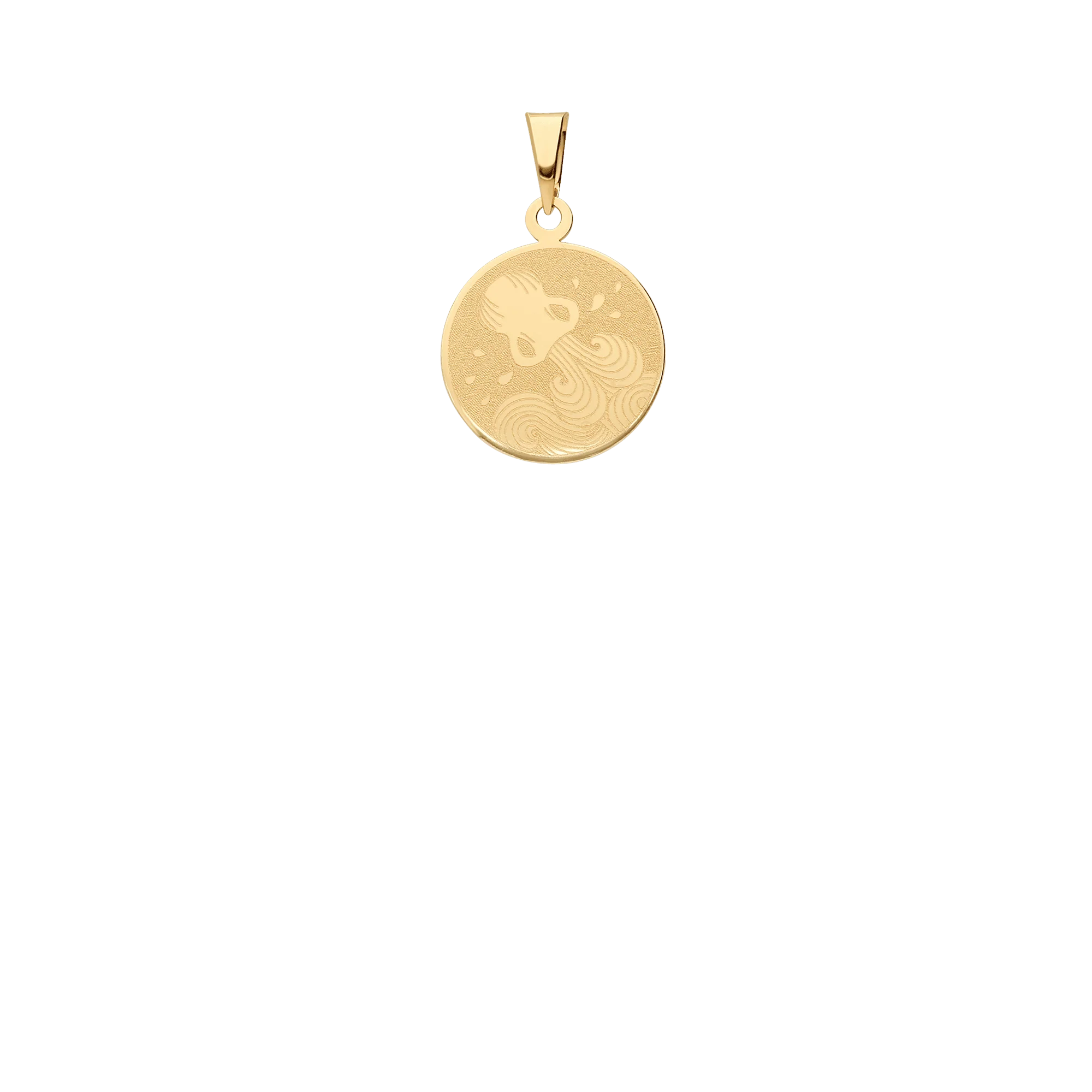 Aquarius pendant 1.0g 18K gold - Image 2