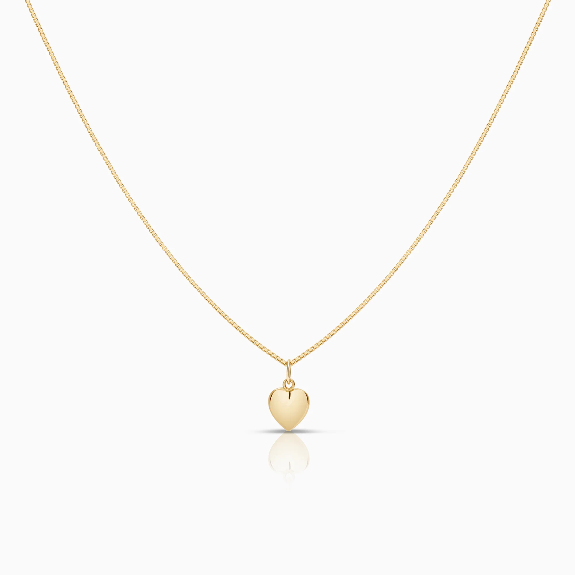 Heart necklace 2.73g 18K gold