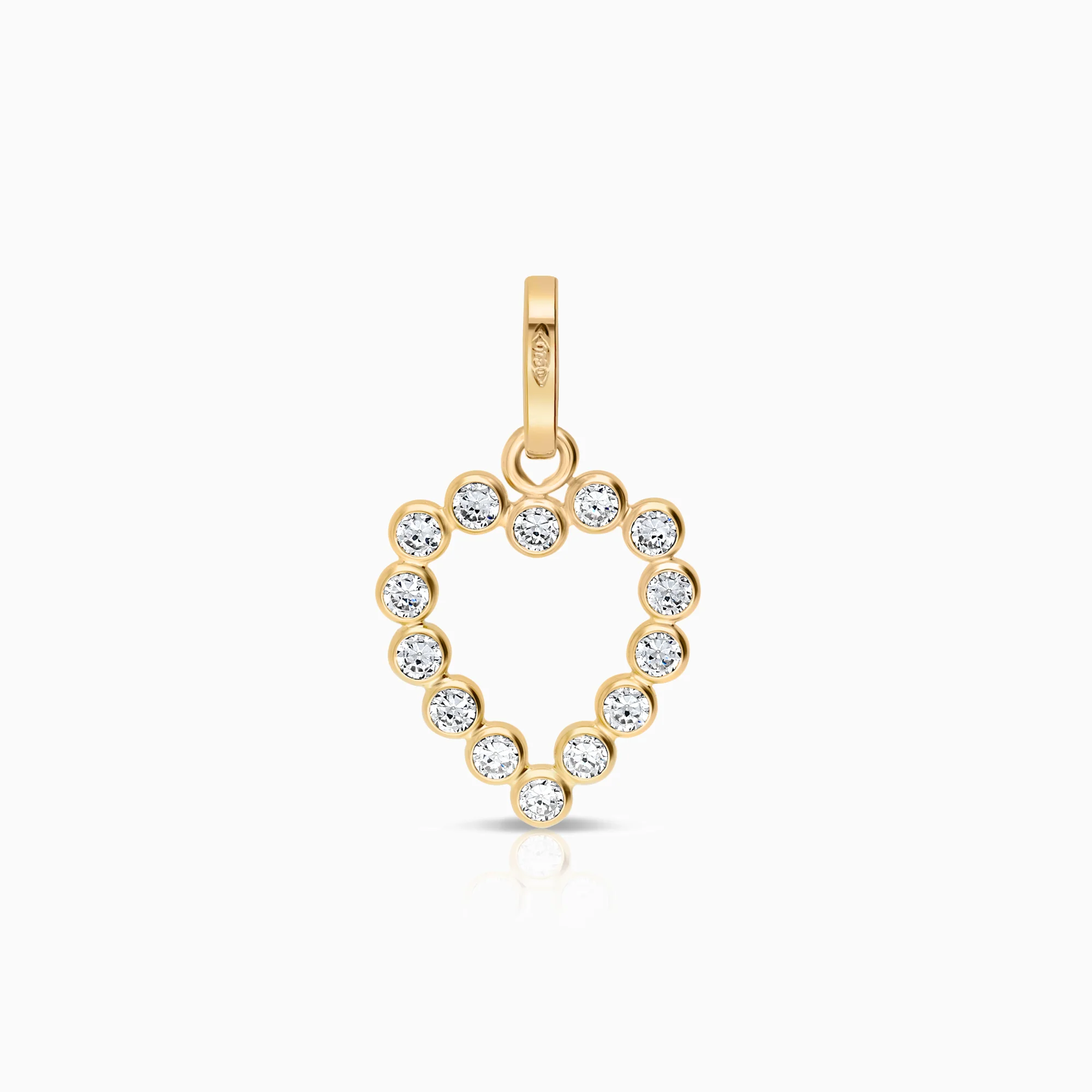 Heart pendant 0.62g 18K gold