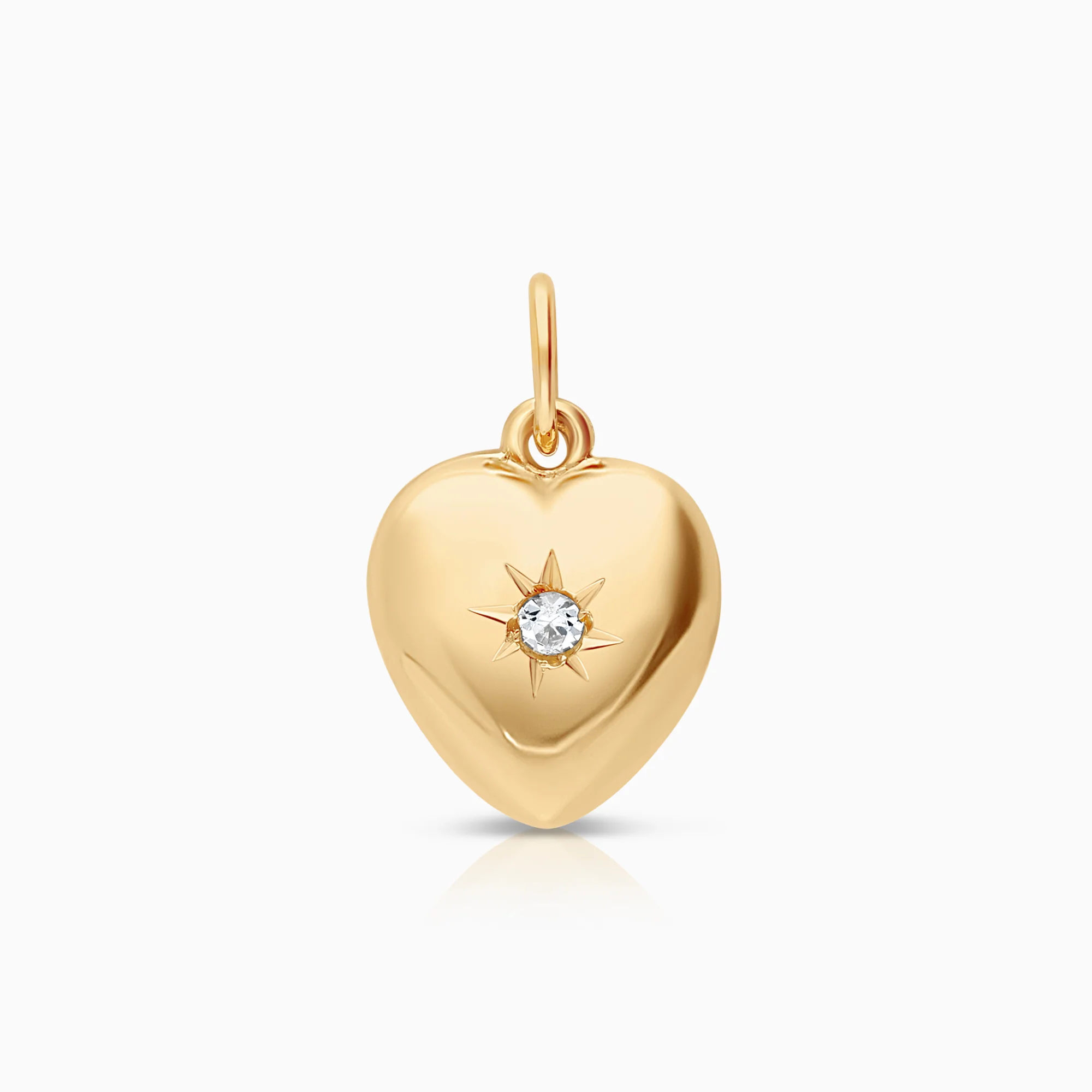 Heart pendant 0.70g 18K gold