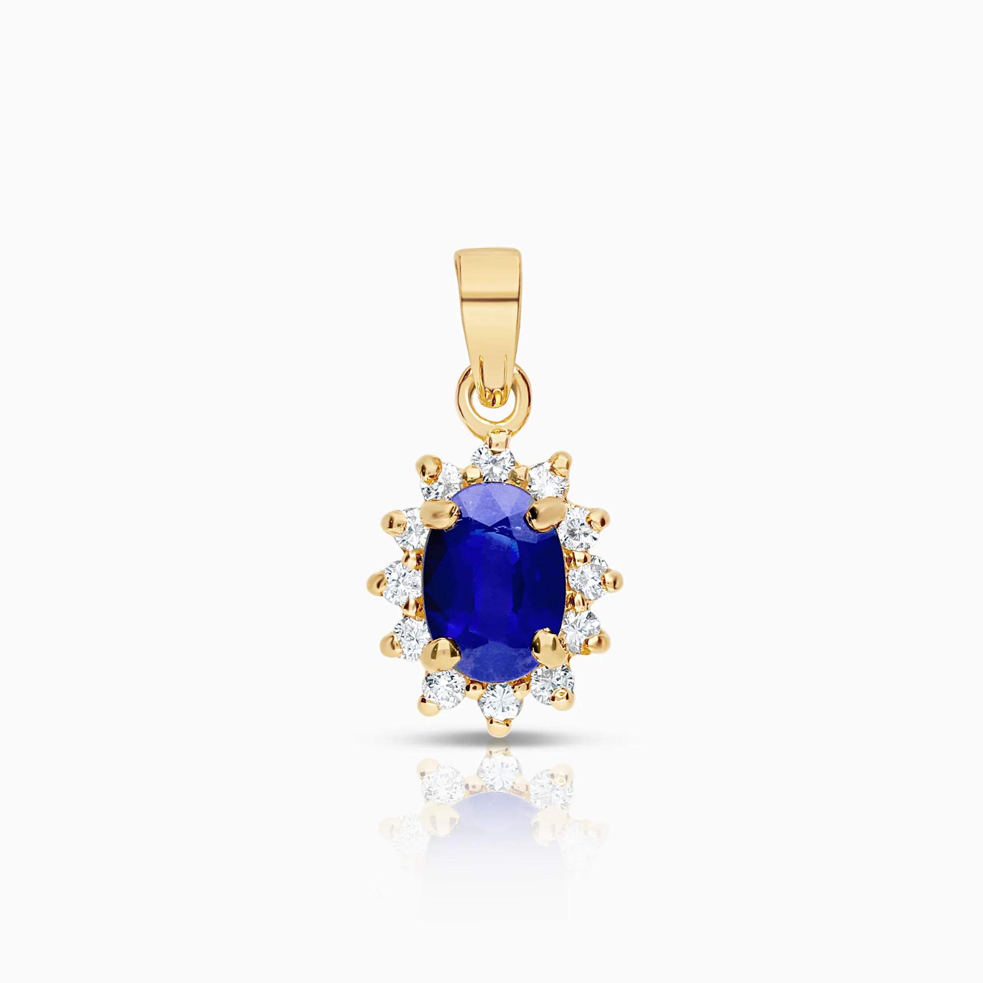 Carmosé pendant 0.14ct 18K gold