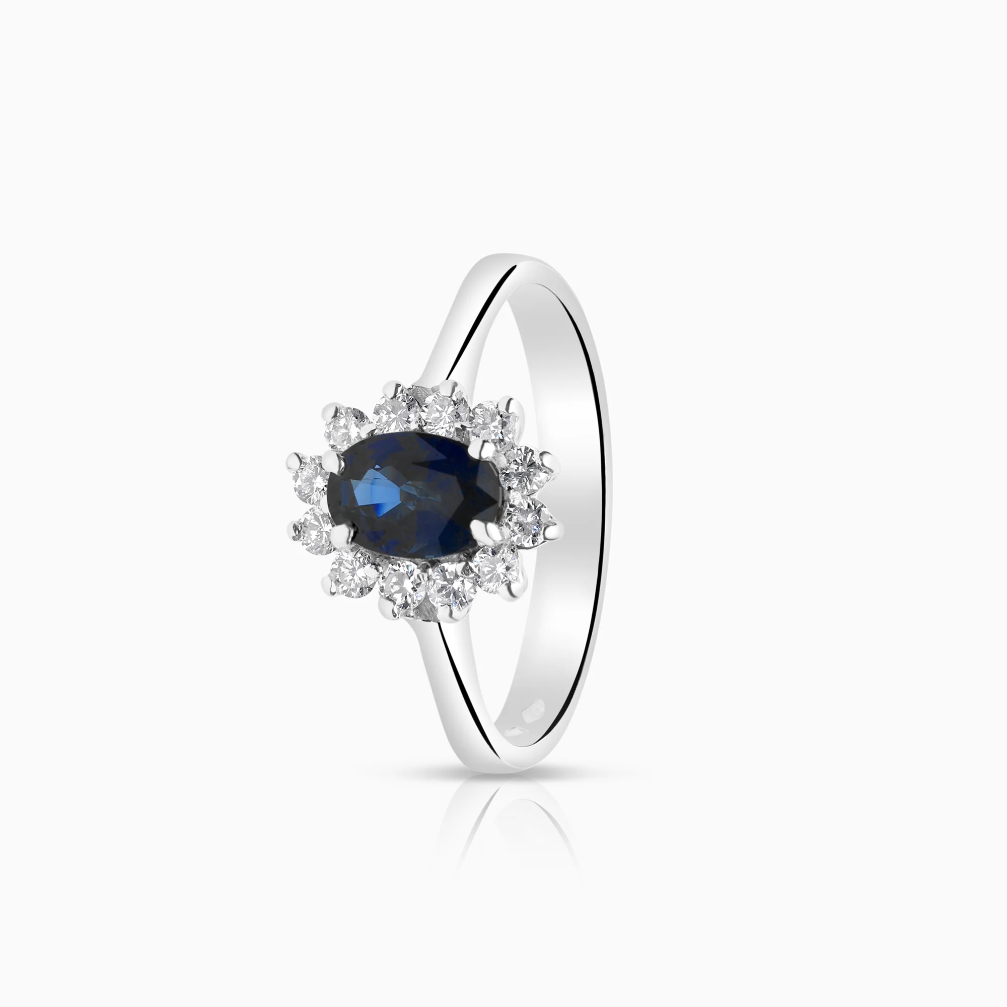 Carmosé ring with 0.21ct sapphire in 18K white gold