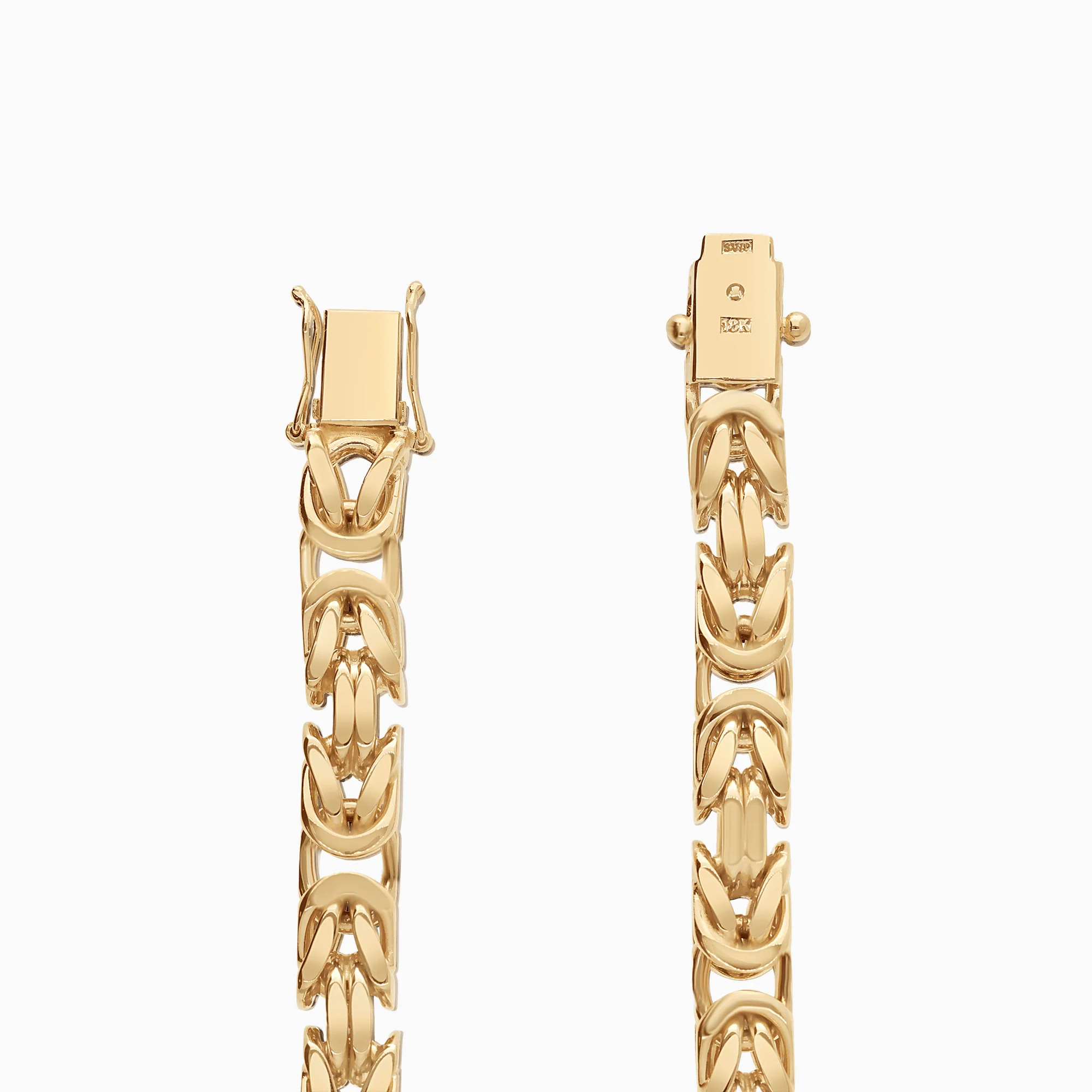 Byzantine Bracelet 87.90g 18K Gold - Image 2