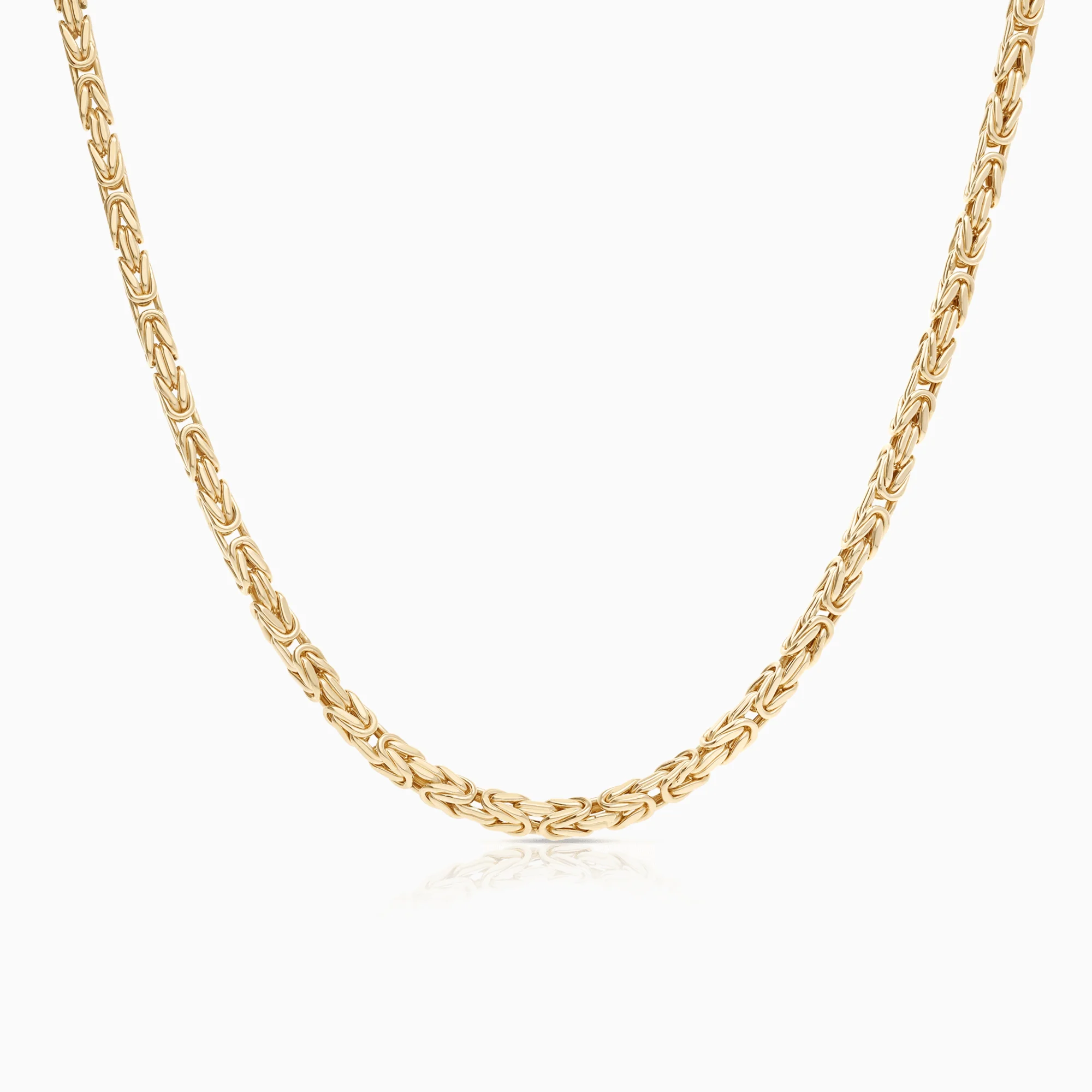 Byzantine link 27.14g 14K gold