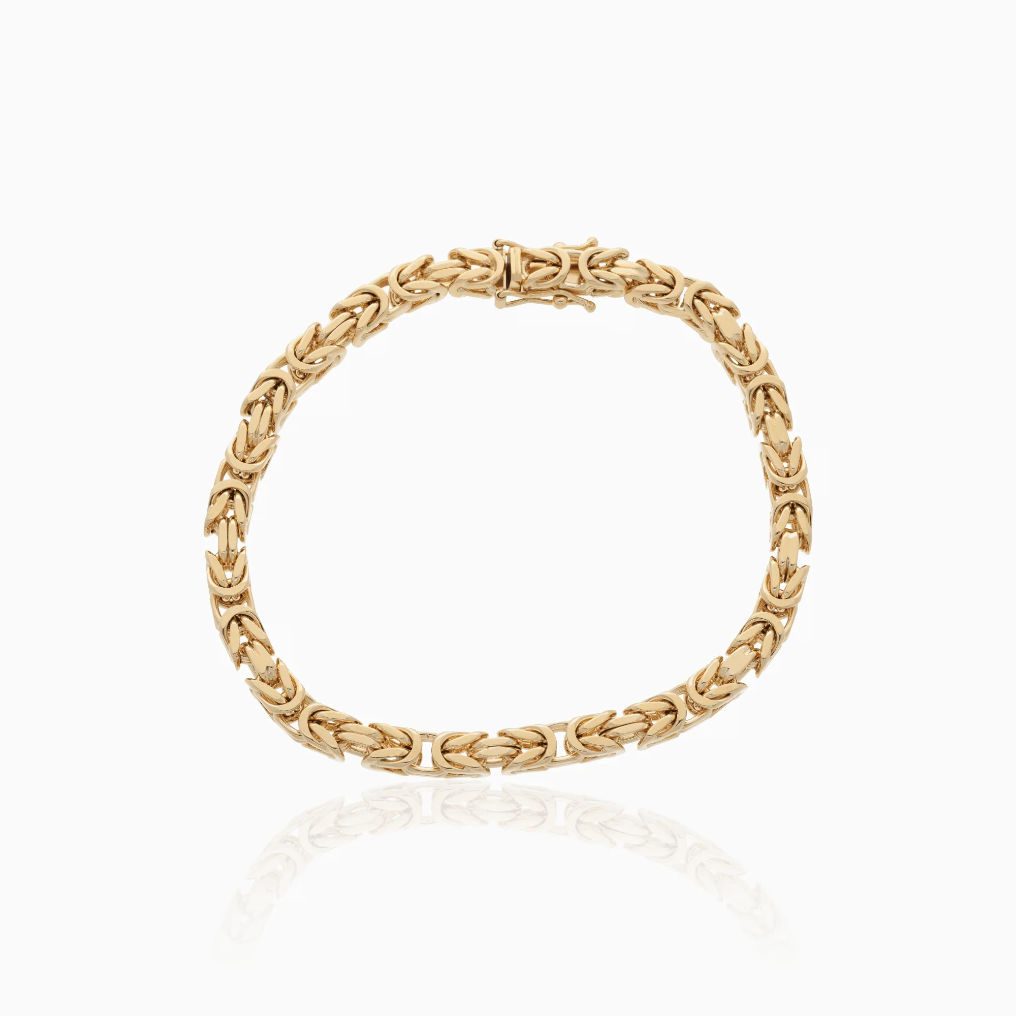Byzantine link bracelet 45g 18K gold