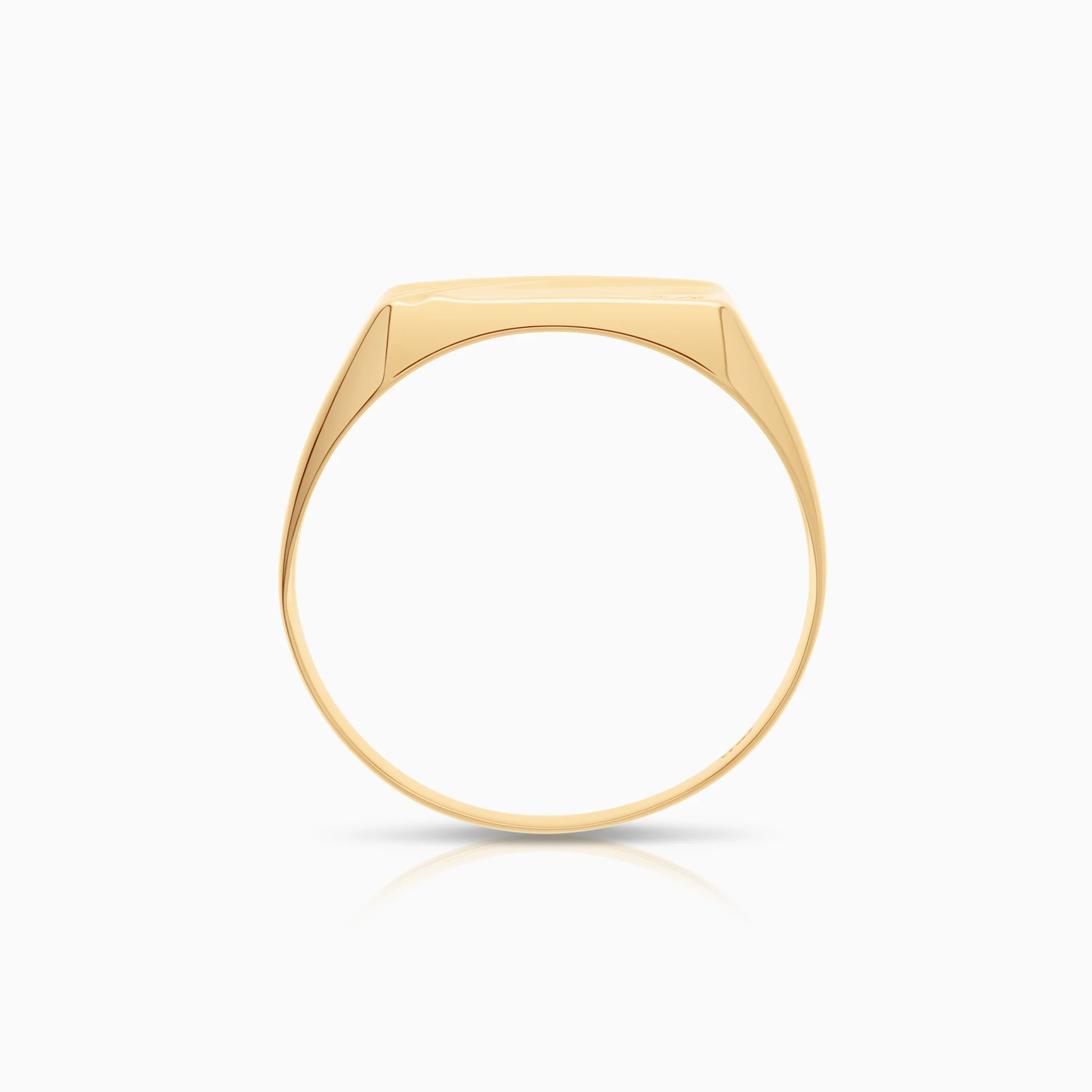 Signet ring with diamond 3.72g 18K gold - Image 2