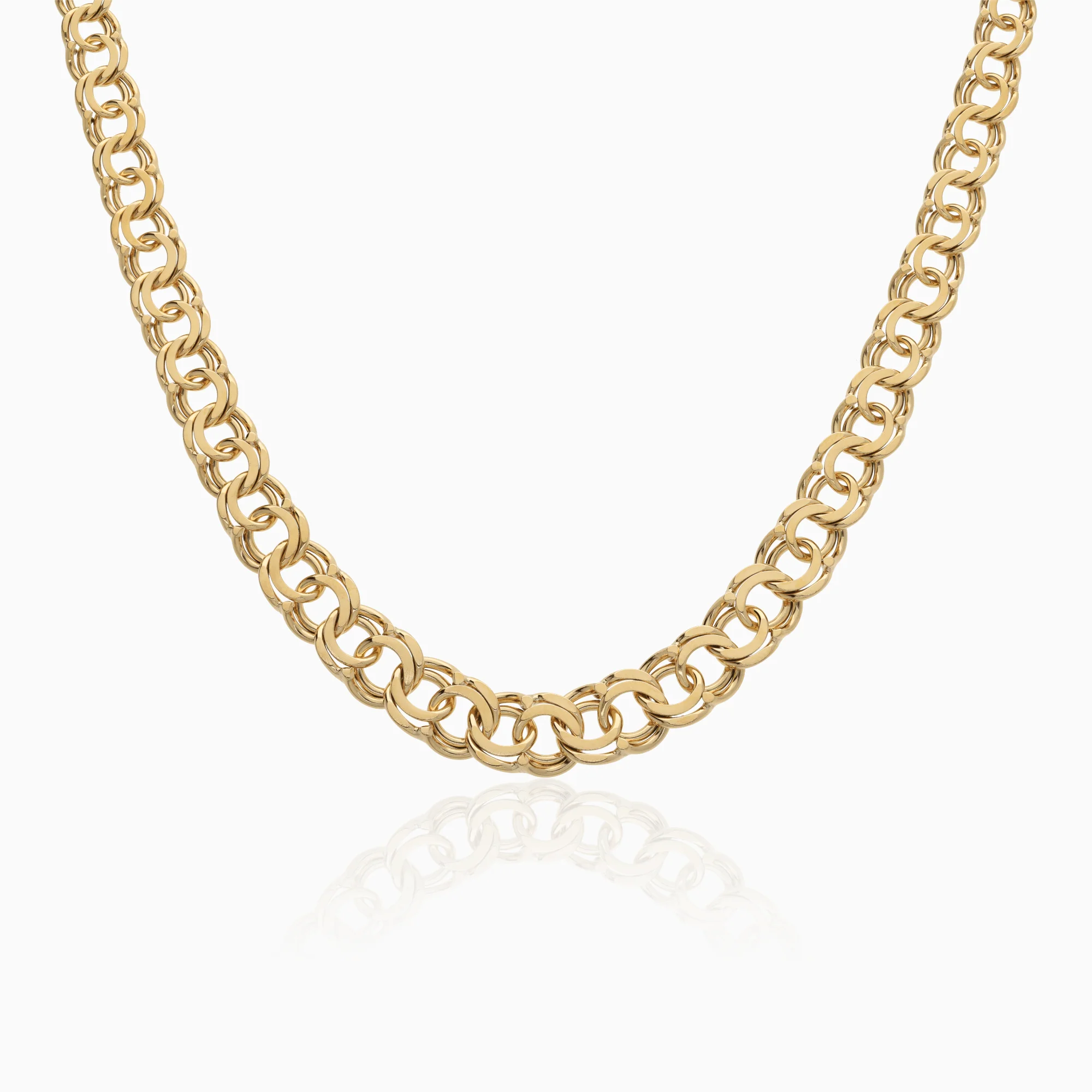 Classic Bismarck Link 29.73g 18K Gold