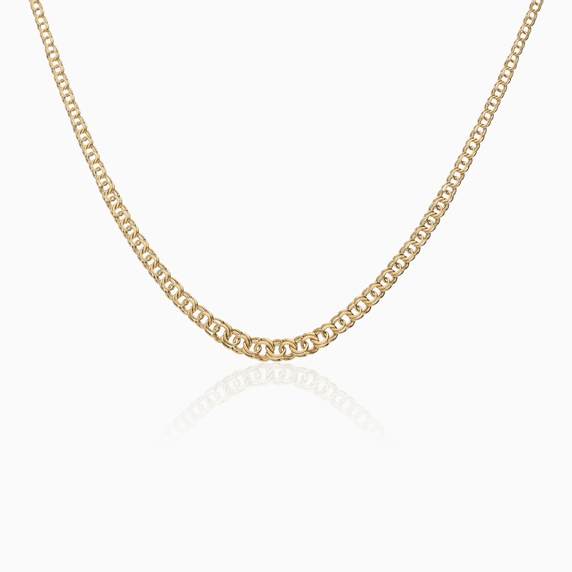 Classic bismarck link 6.17g 18K gold