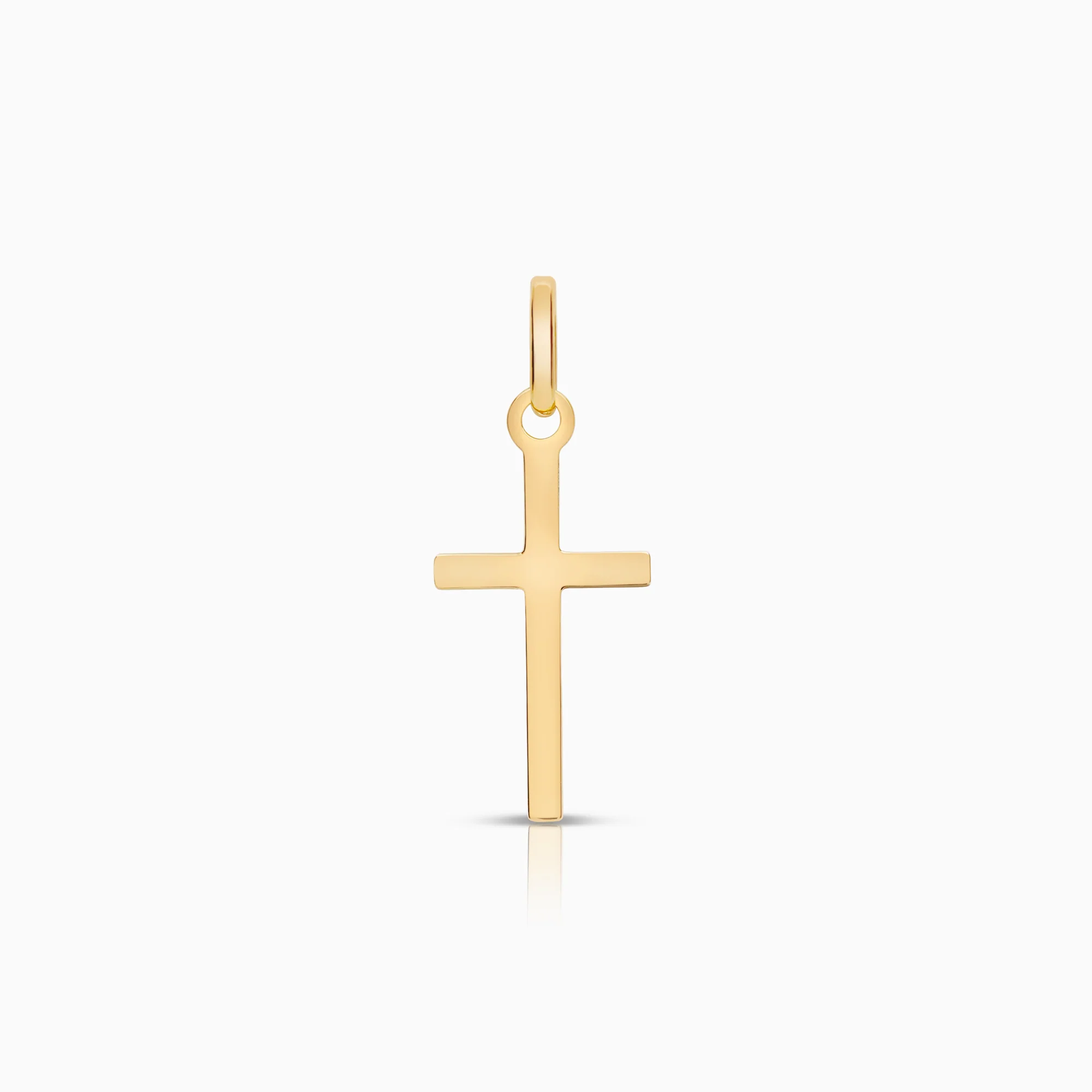 Cross pendant 0.45g 18K gold.