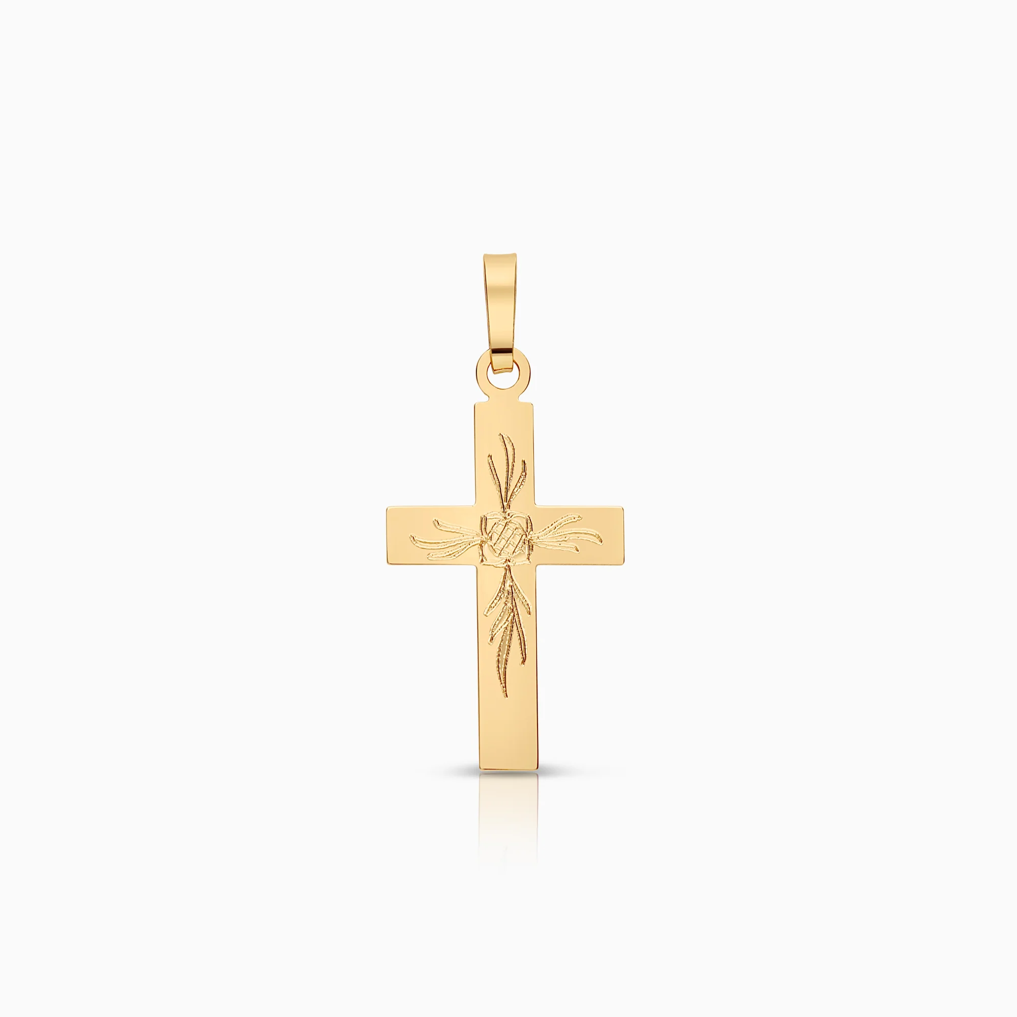 Cross pendant 0.48g 18K gold