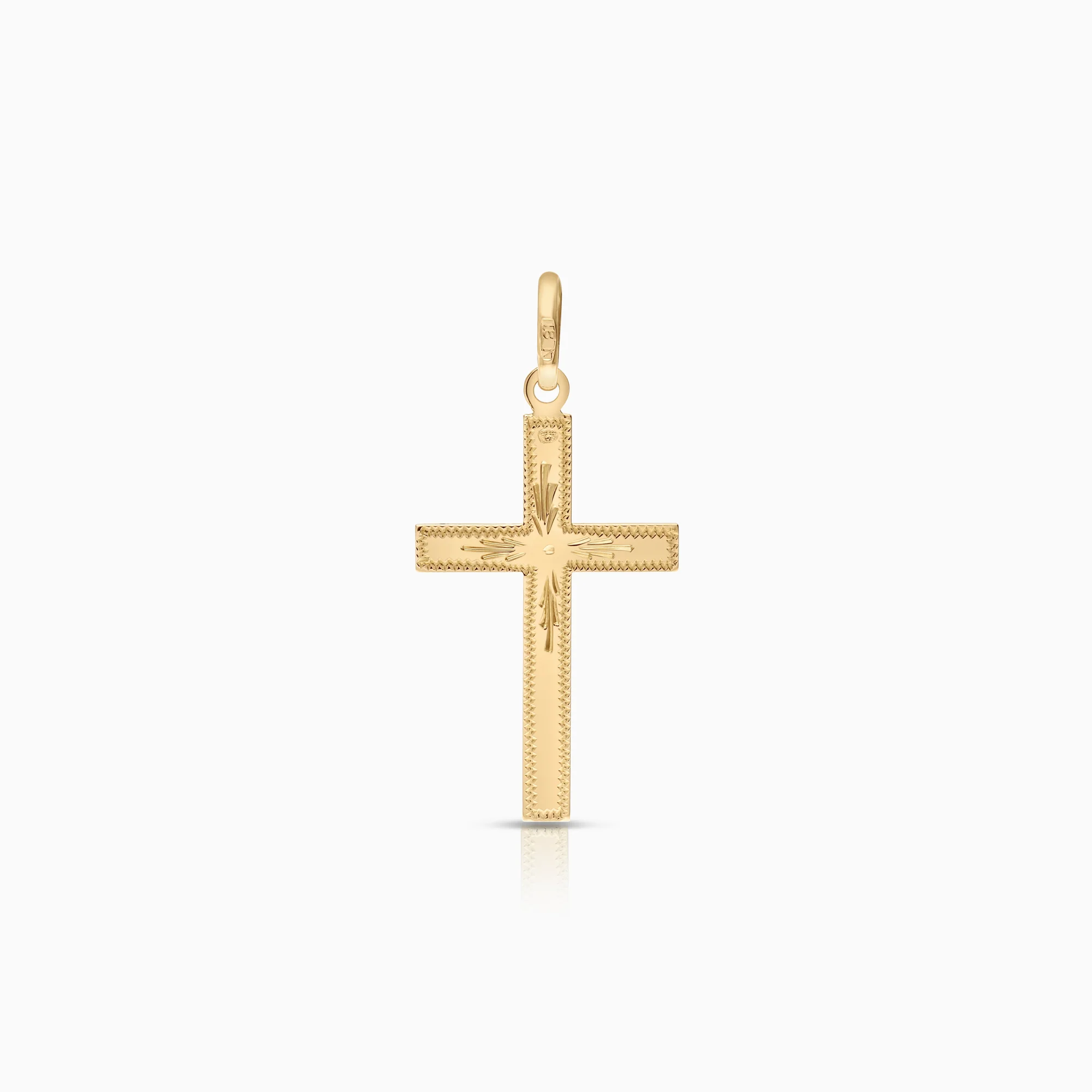 Cross pendant 1.19g 18K gold