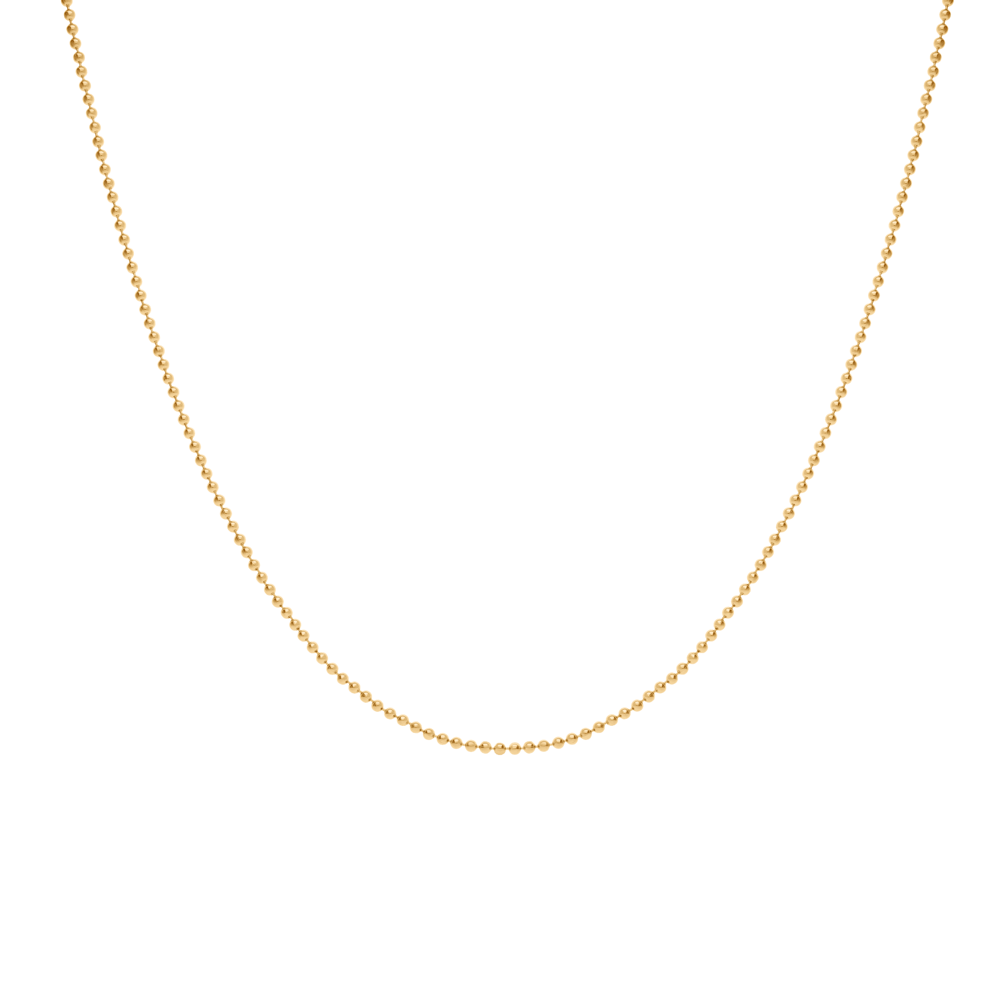 Ball link chain 39cm 18K gold - Image 2