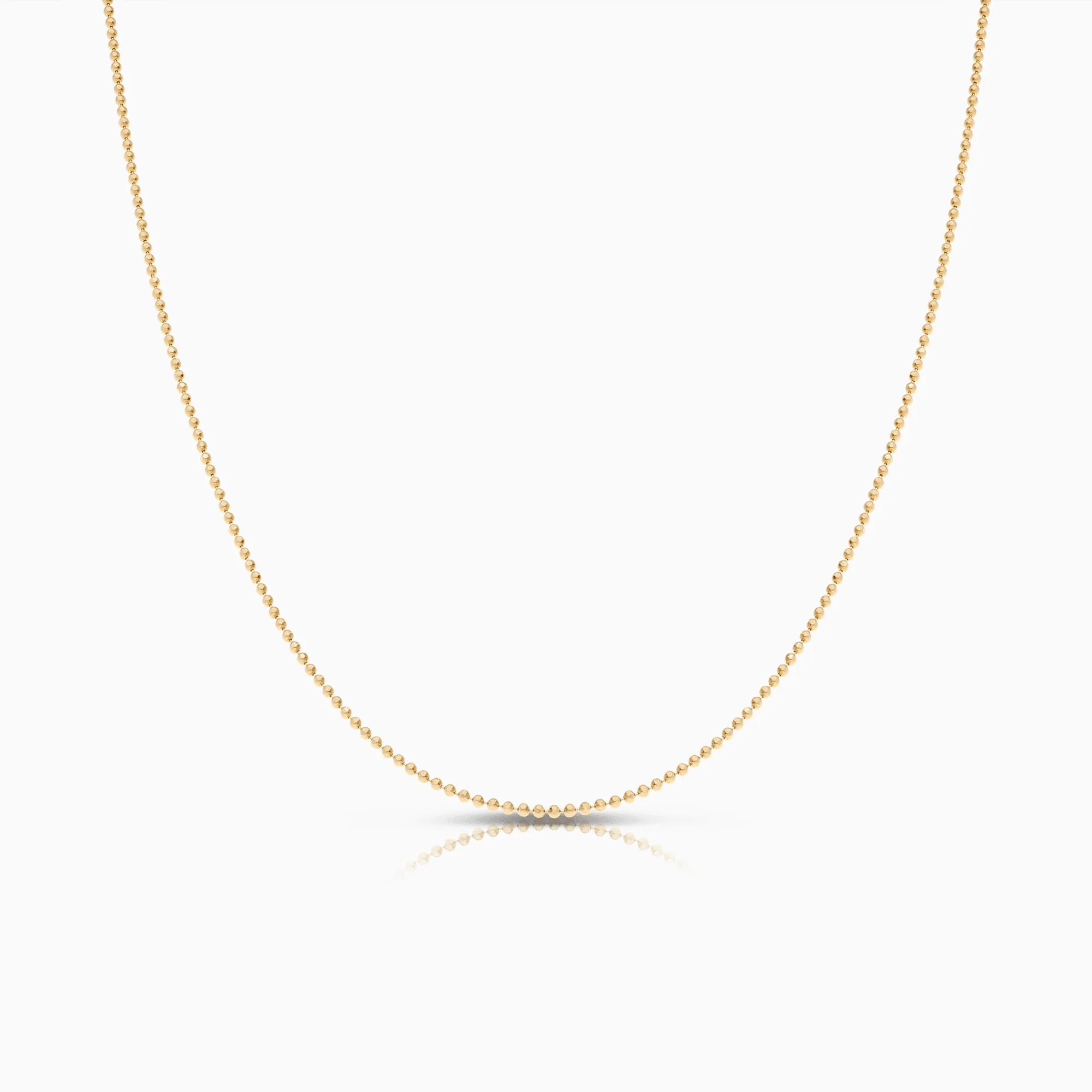Bead chain 40cm 18K gold
