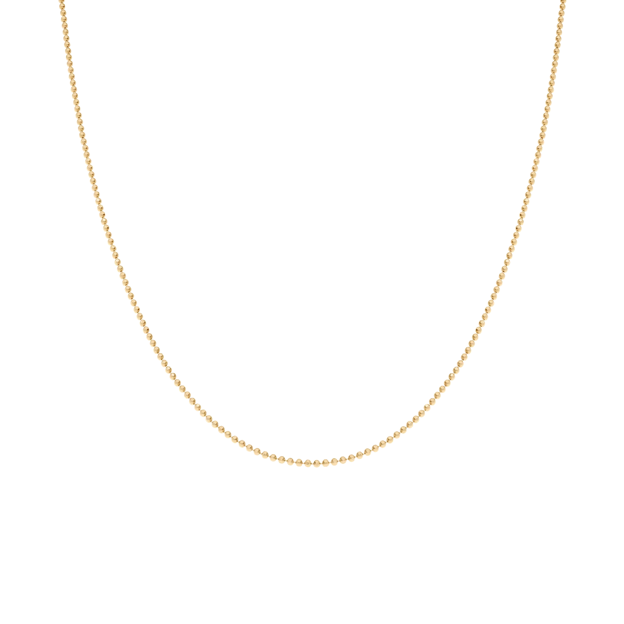 Bead chain 40cm 18K gold - Image 2