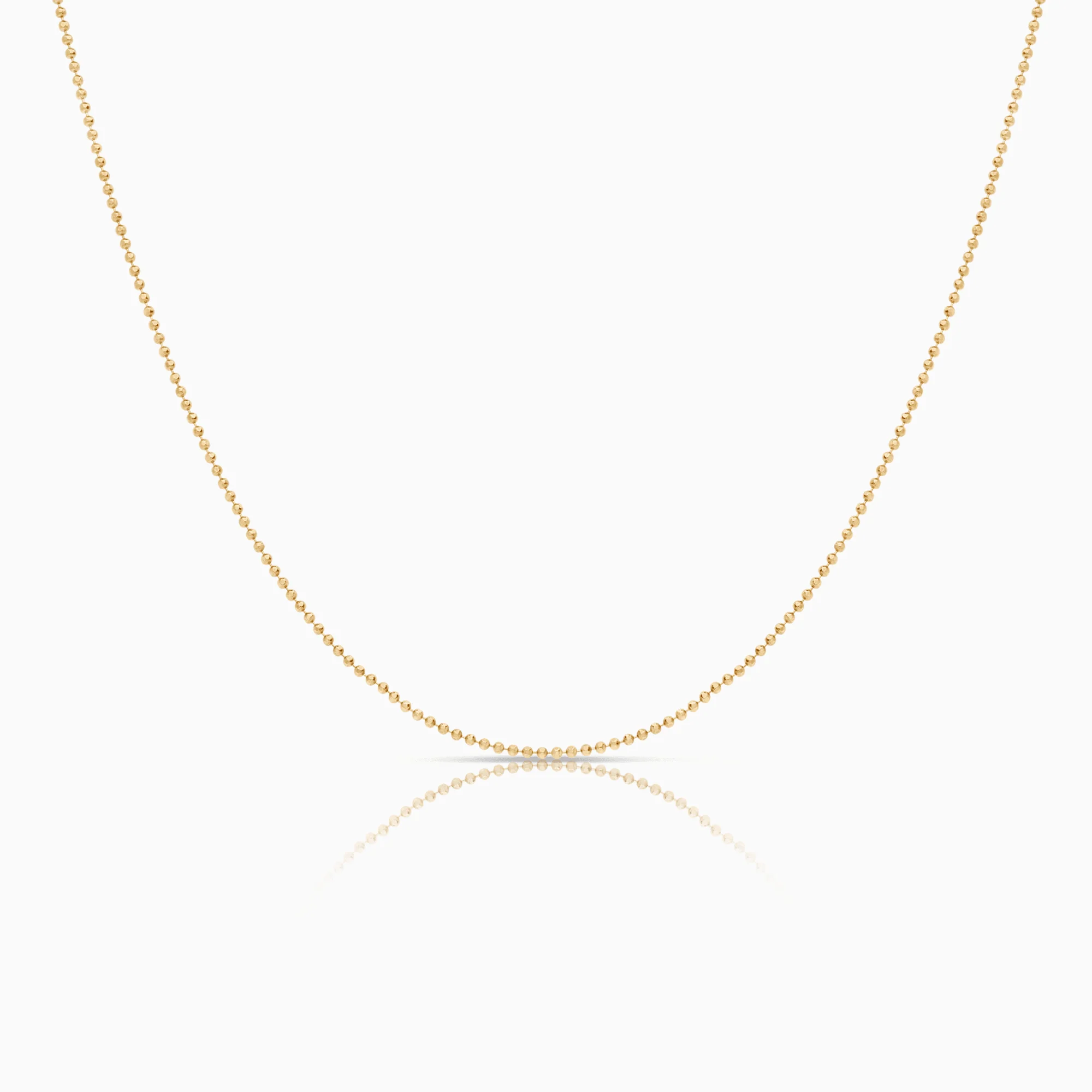 Bead chain 42.5cm 18K gold