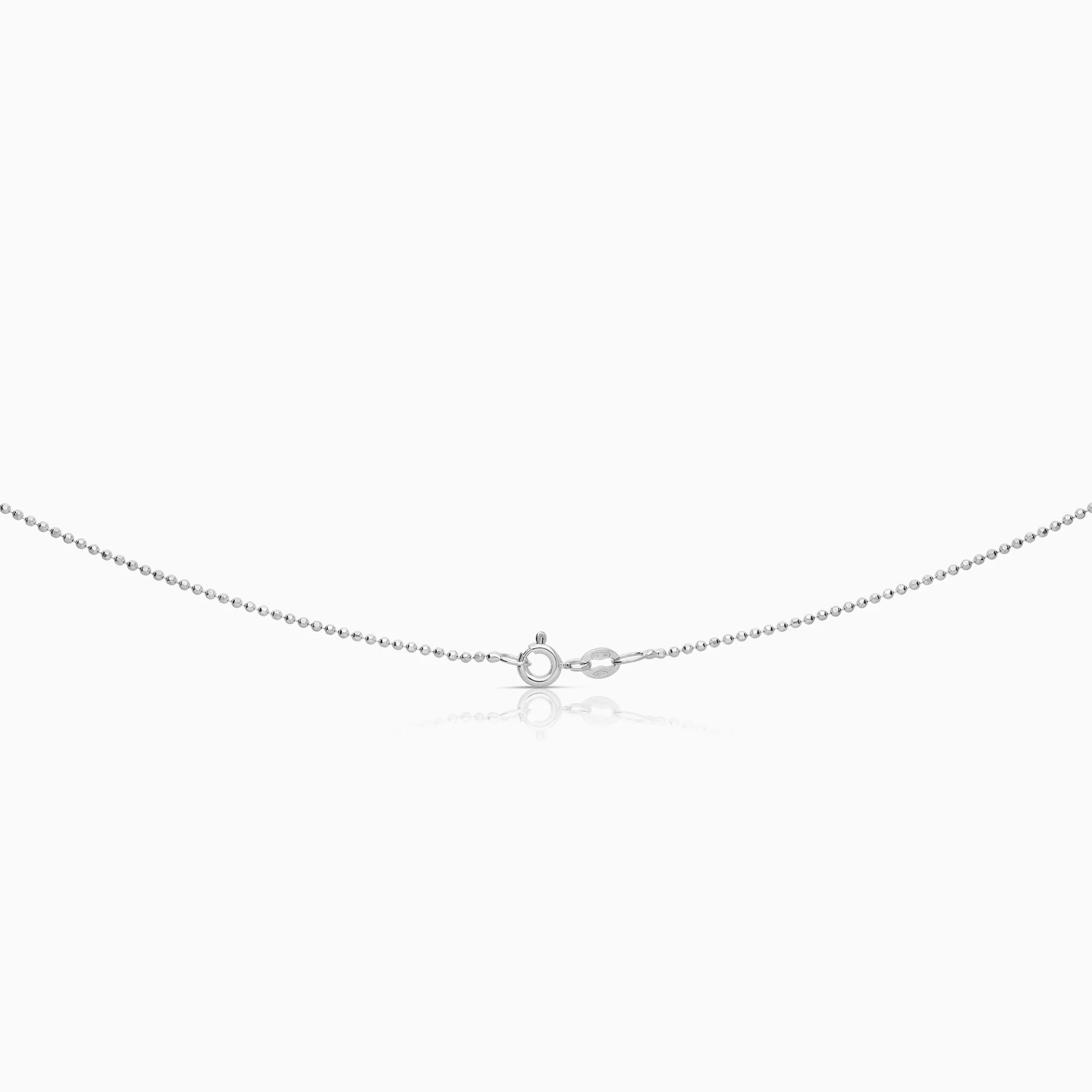 Ball link chain 42cm 18K white gold - Image 2