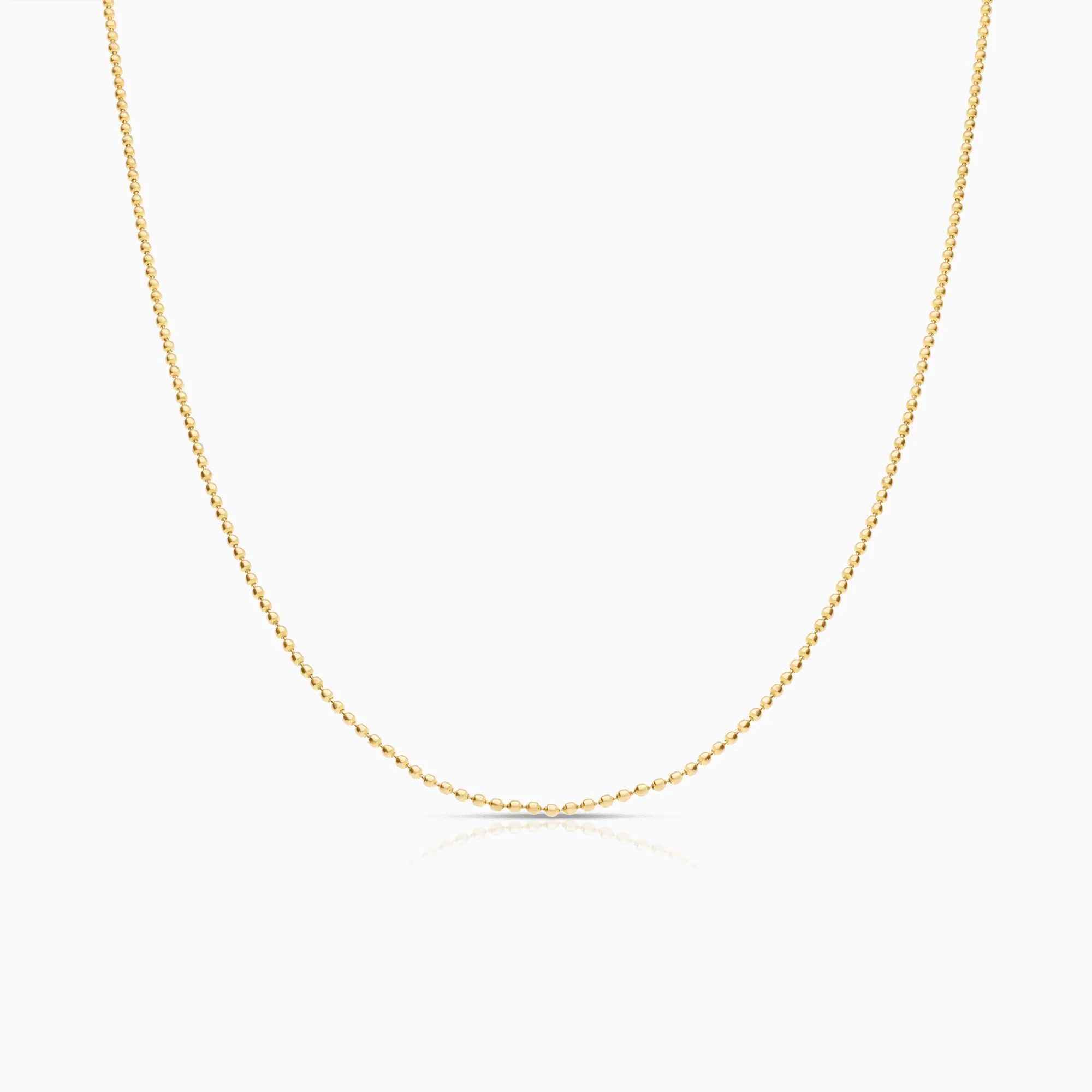 Ball chain 43cm 18K gold