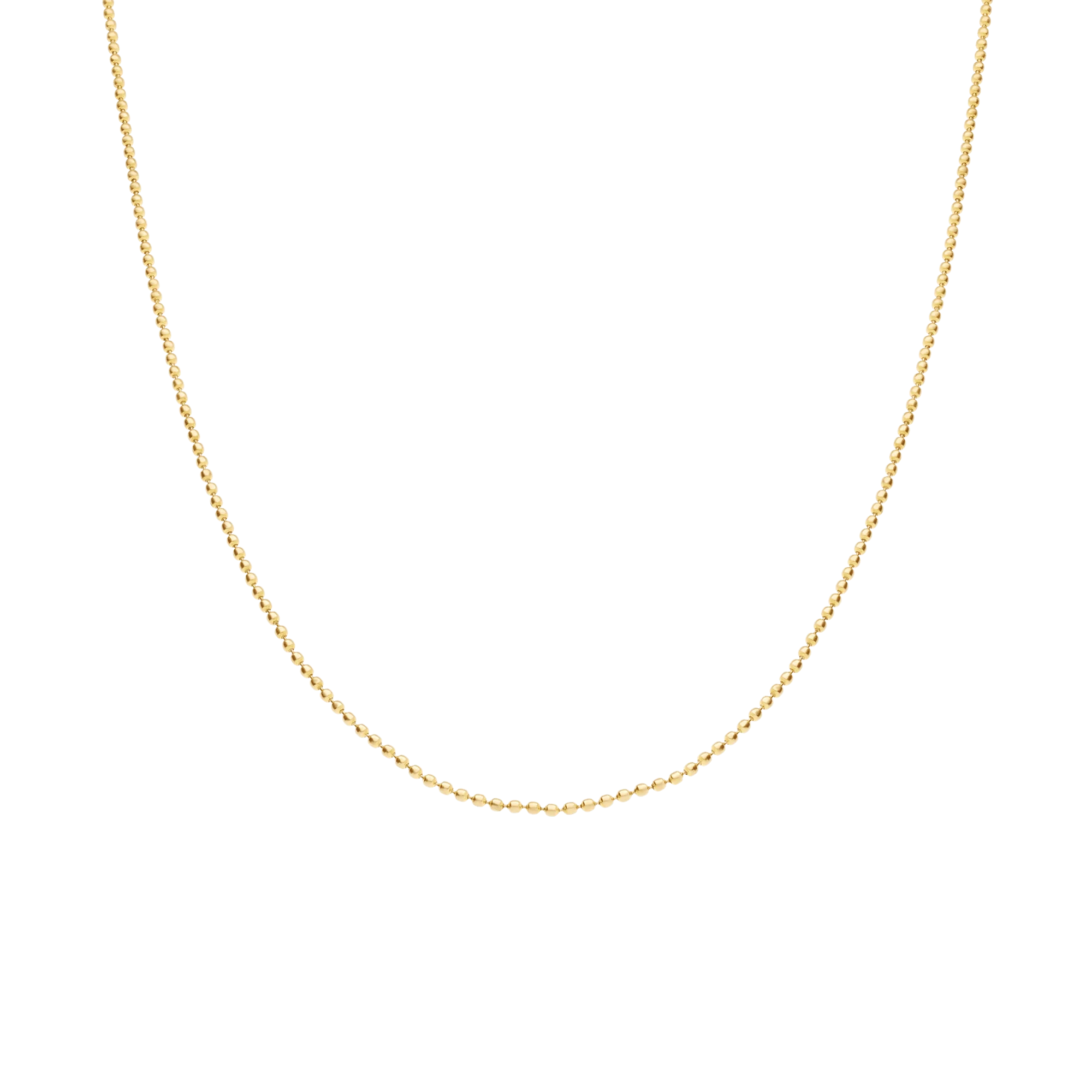 Ball chain 43cm 18K gold - Image 2