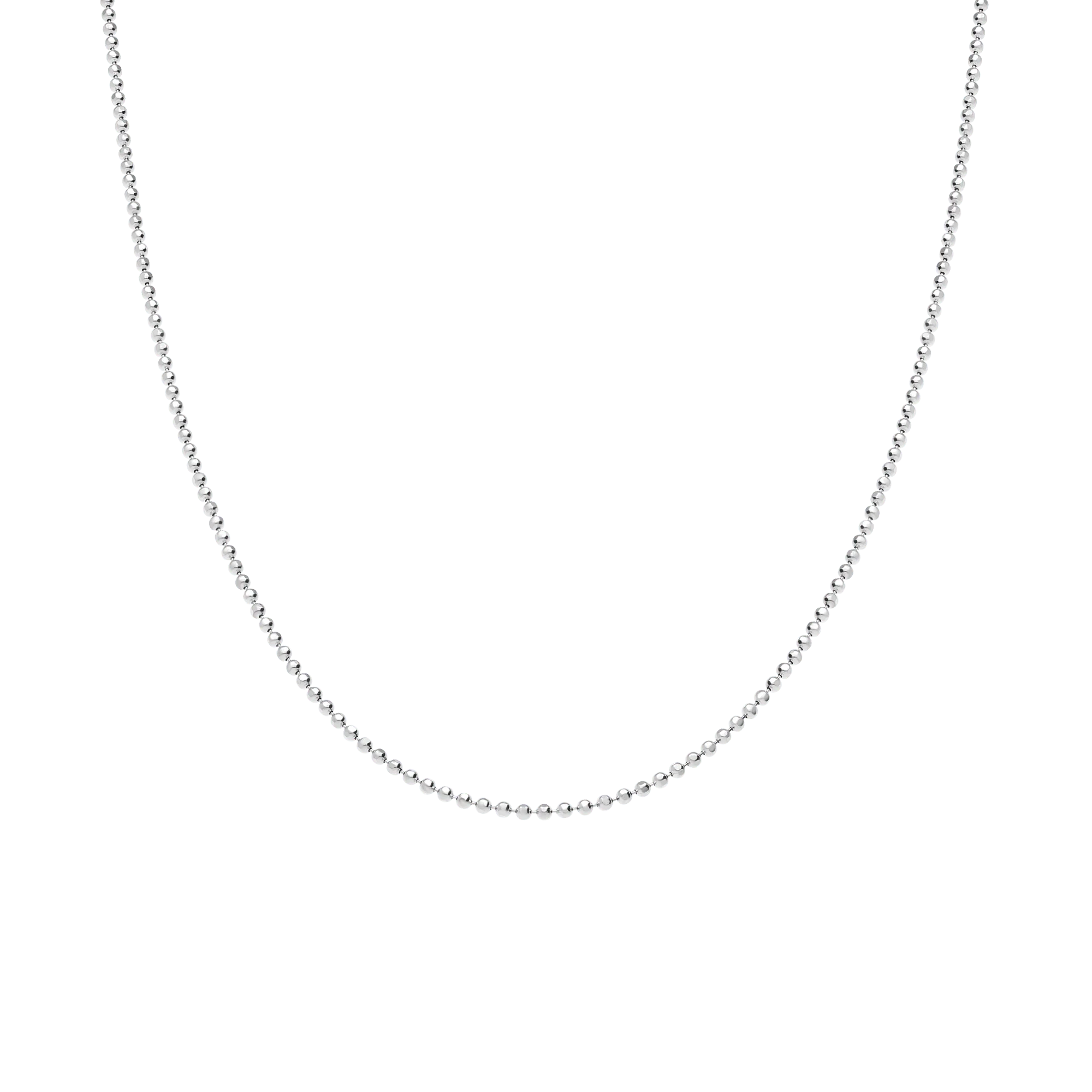 Ball chain 45cm 18K white gold - Image 2