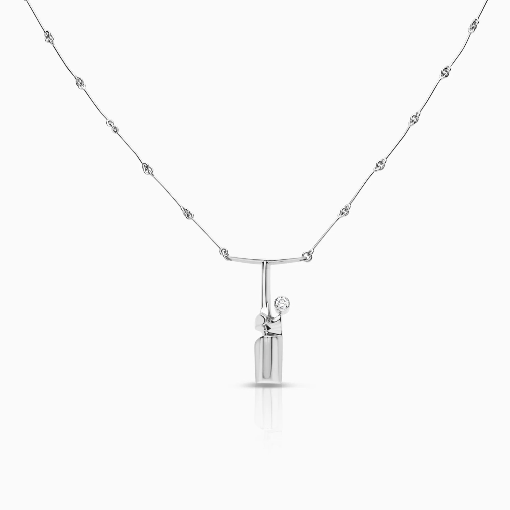 Lapponia necklace 0.10ct platinum