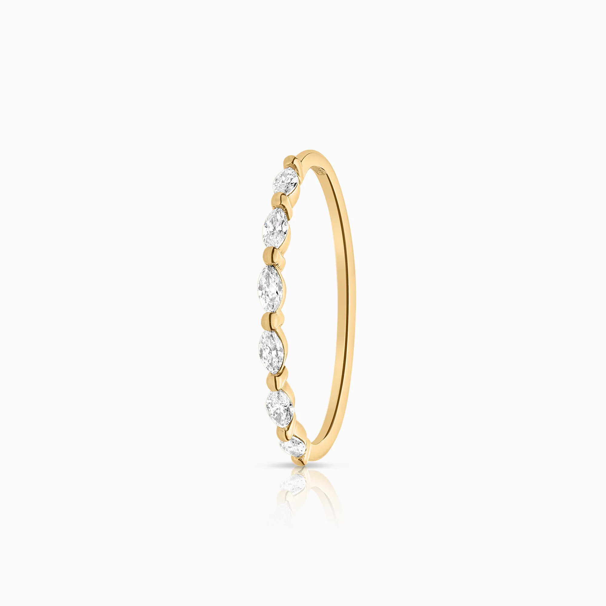 Eternity ring marquise 0.24ct 18K gold