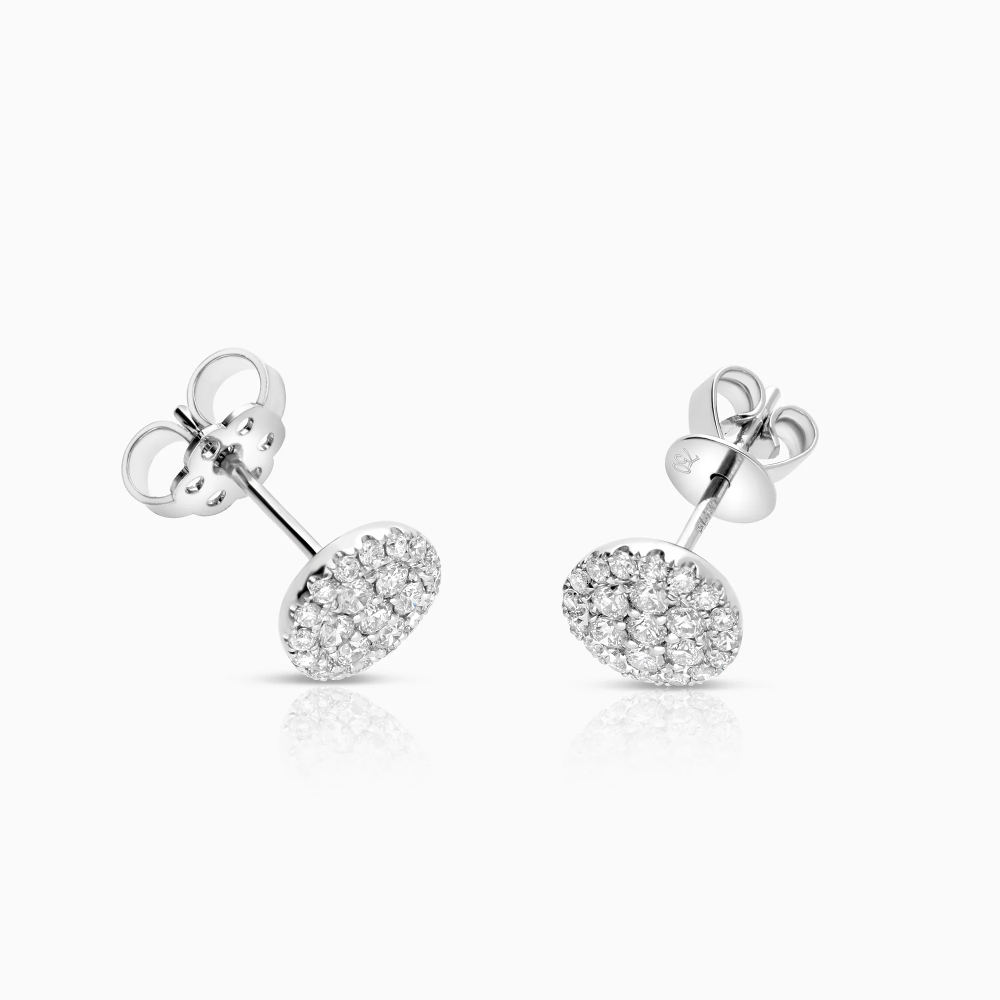 Earring 0.60 ct 1.58g 18K gold - Image 2