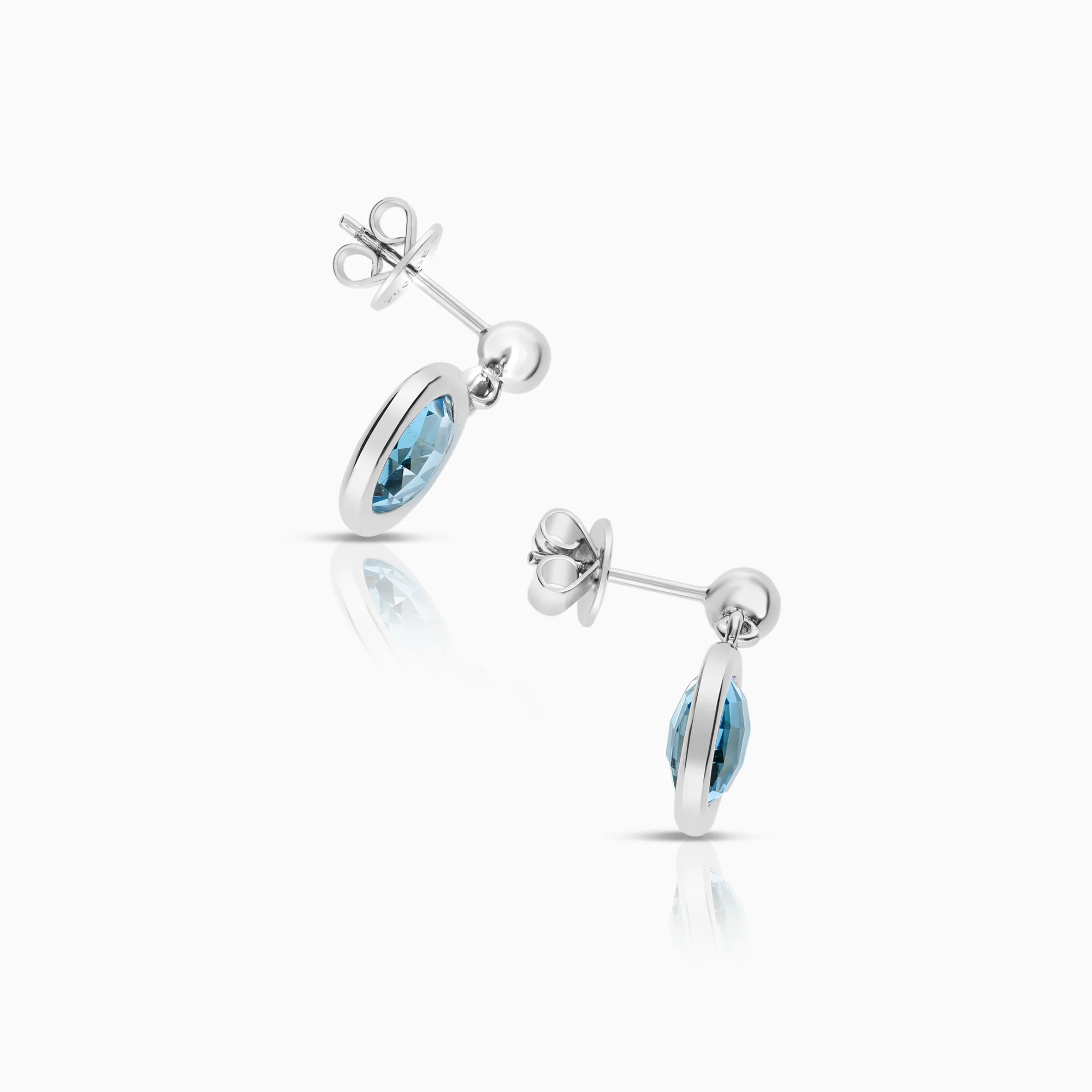 Earring with gemstones 4.71g 18K white gold - Image 2