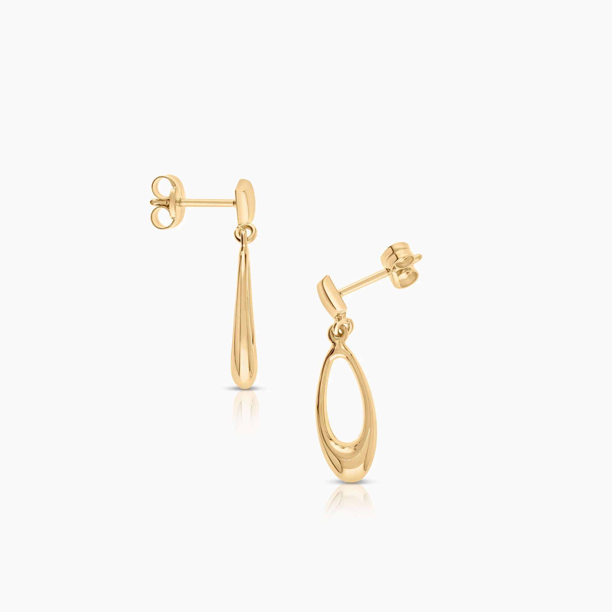 Gold earrings 1.40g 18K gold - Image 2