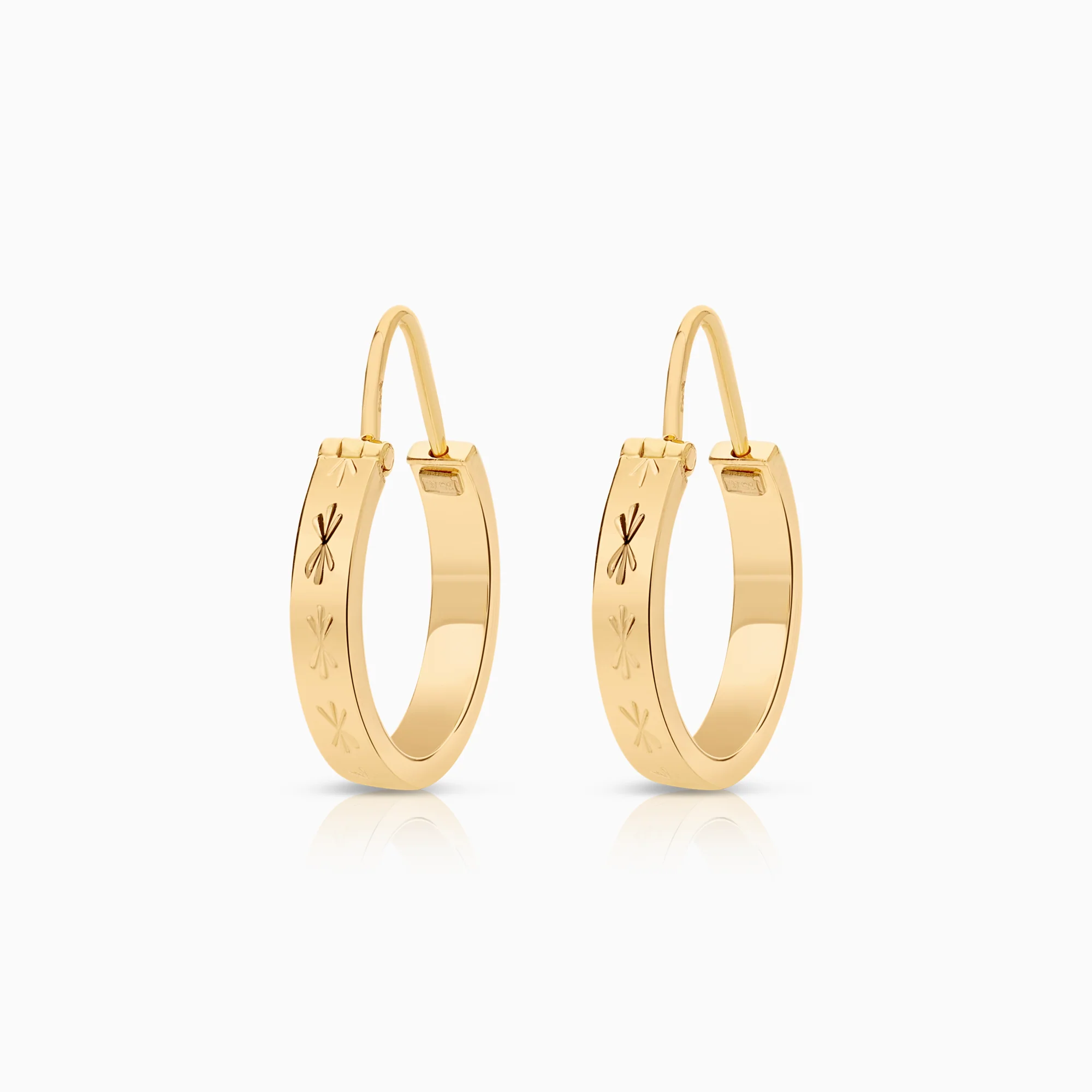 Hoop earrings 1.56g 18K gold