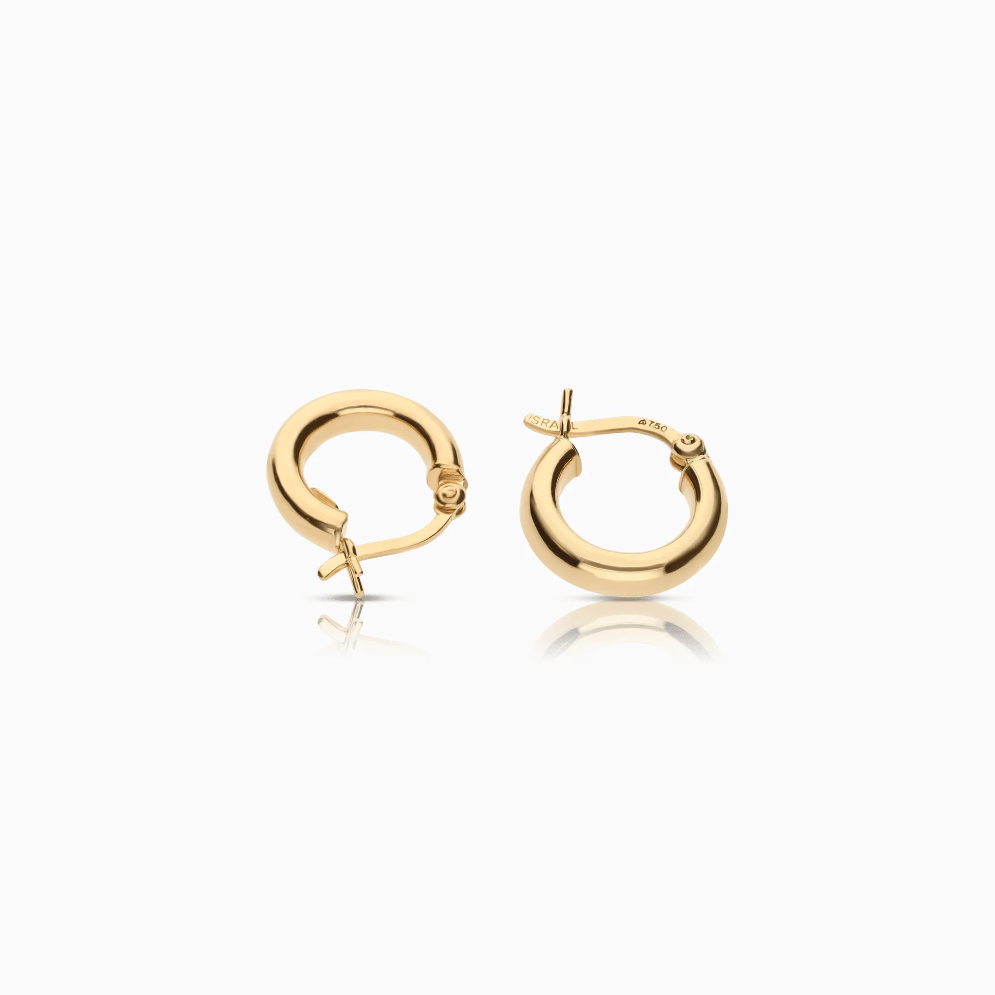 Hoop earrings 1.38g 18K gold - Image 2