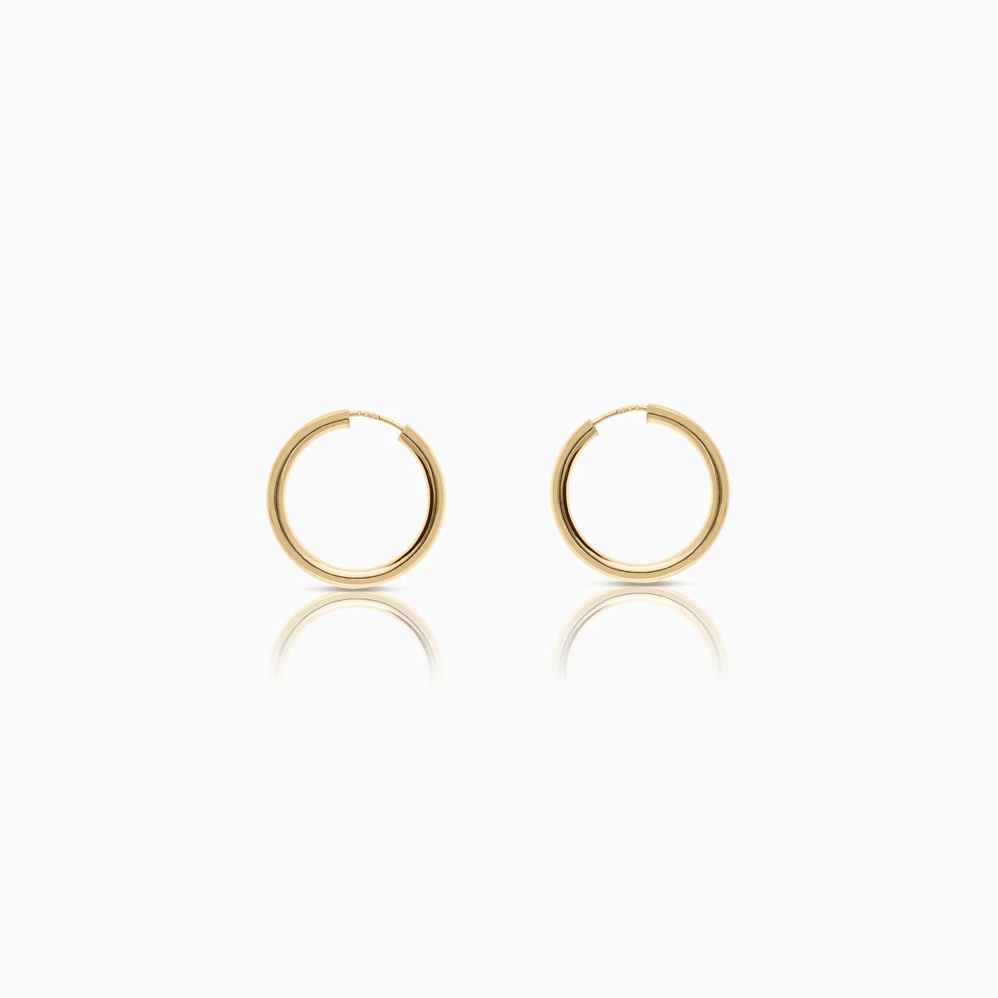 Hoop Earrings 1.50g 18K Gold - Image 2