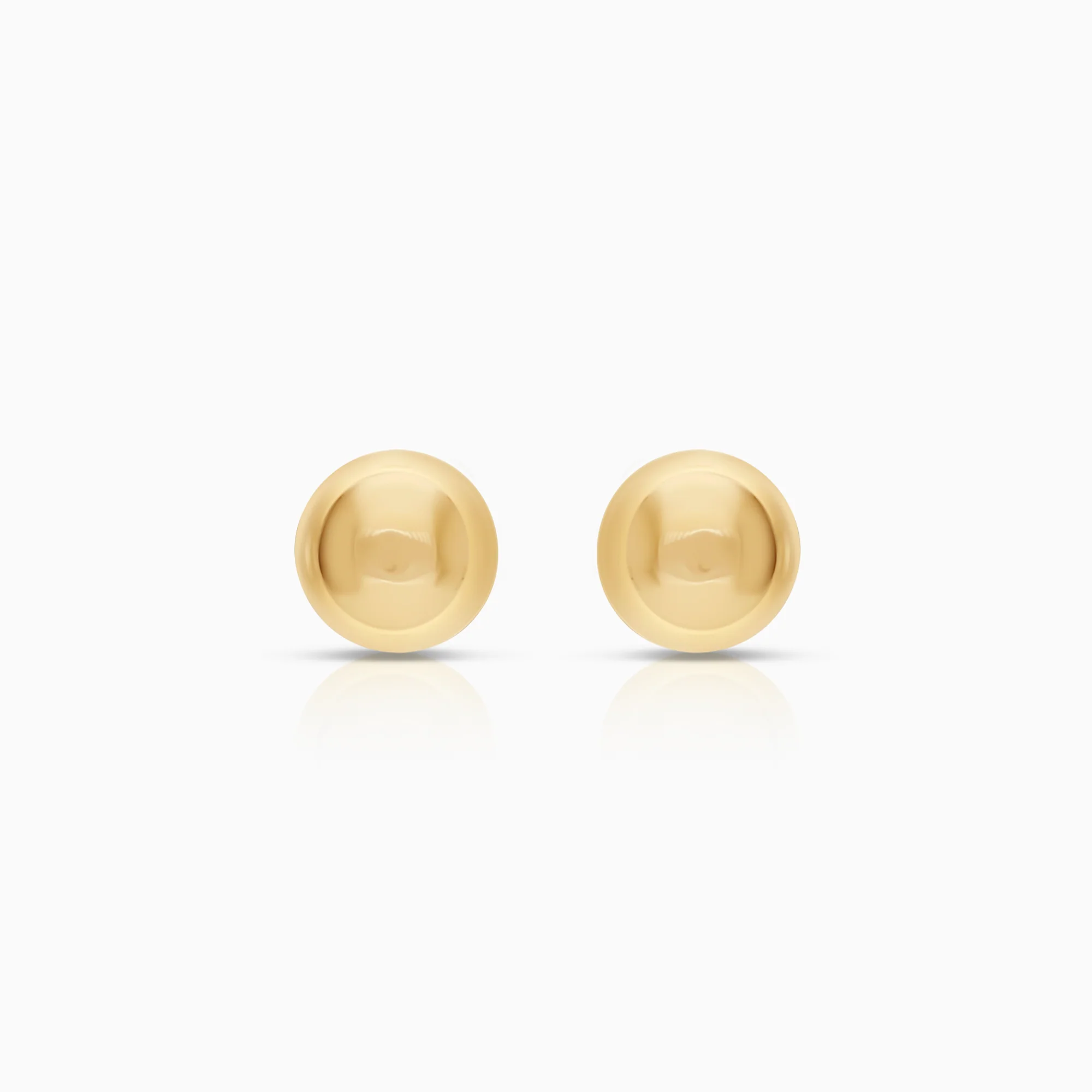 Gold ball earrings 0.45g 18K gold