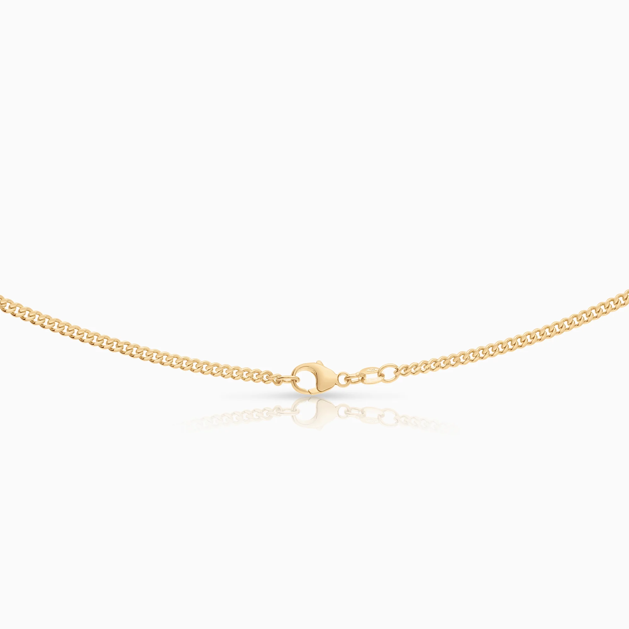Curb necklace 11.92g 18K gold - Image 2