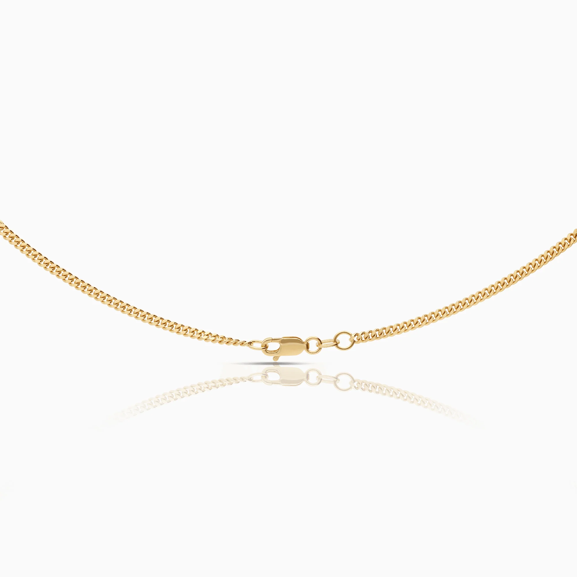 Curb necklace 12.30g 18K gold - Image 2