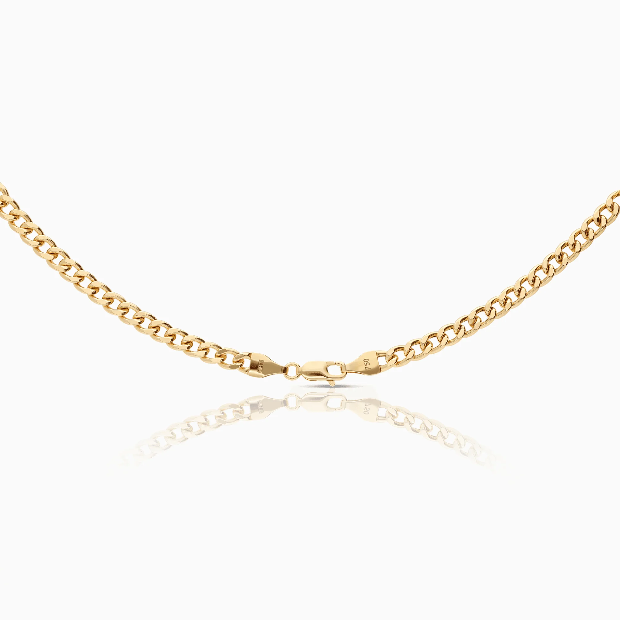 Curb necklace 13.56g 18K gold - Image 2