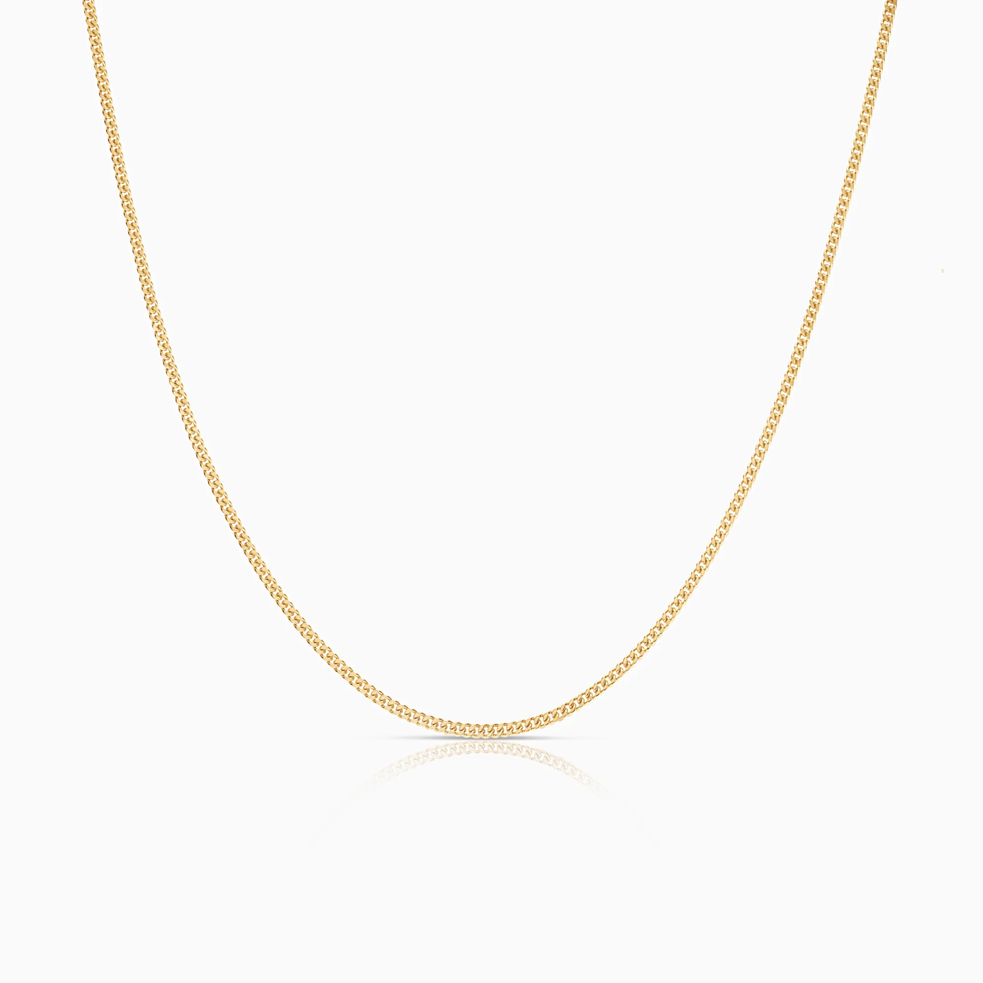Curb Necklace 18K Gold