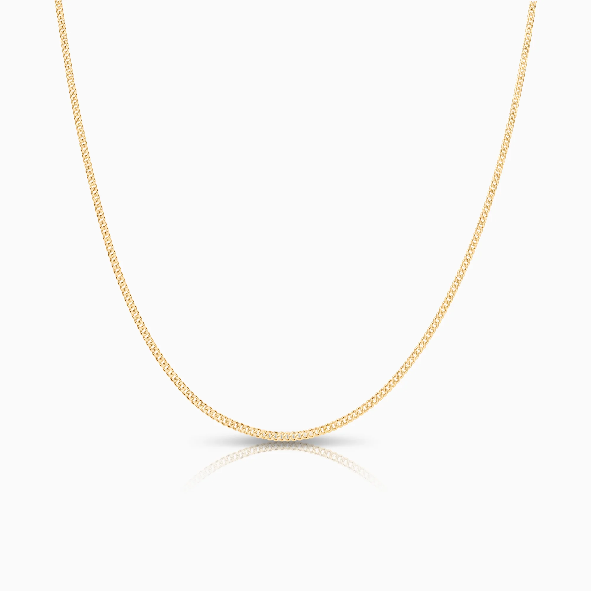 Curb necklace 2.11g 9K gold