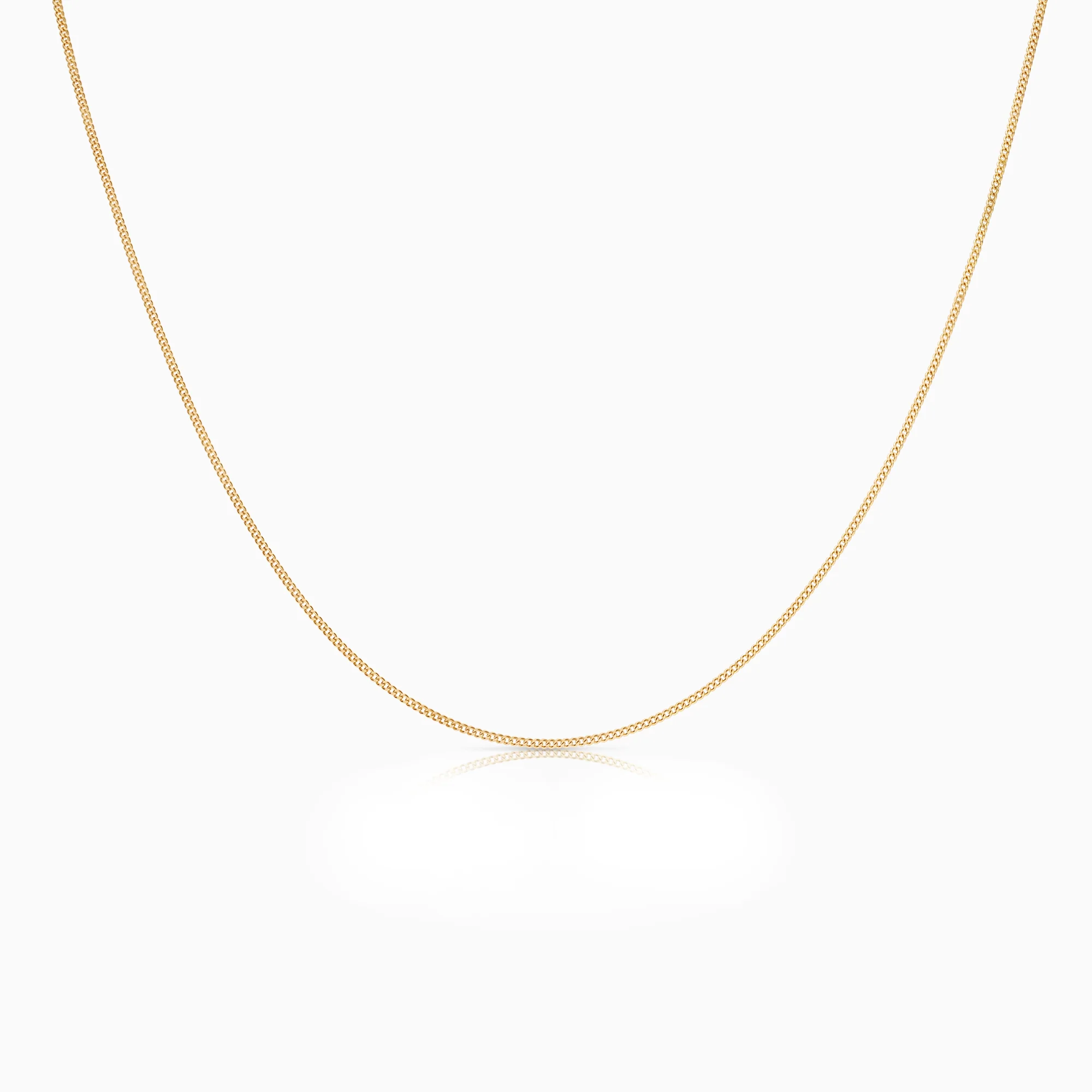 Curb Necklace 2.17g 18K Yellow Gold