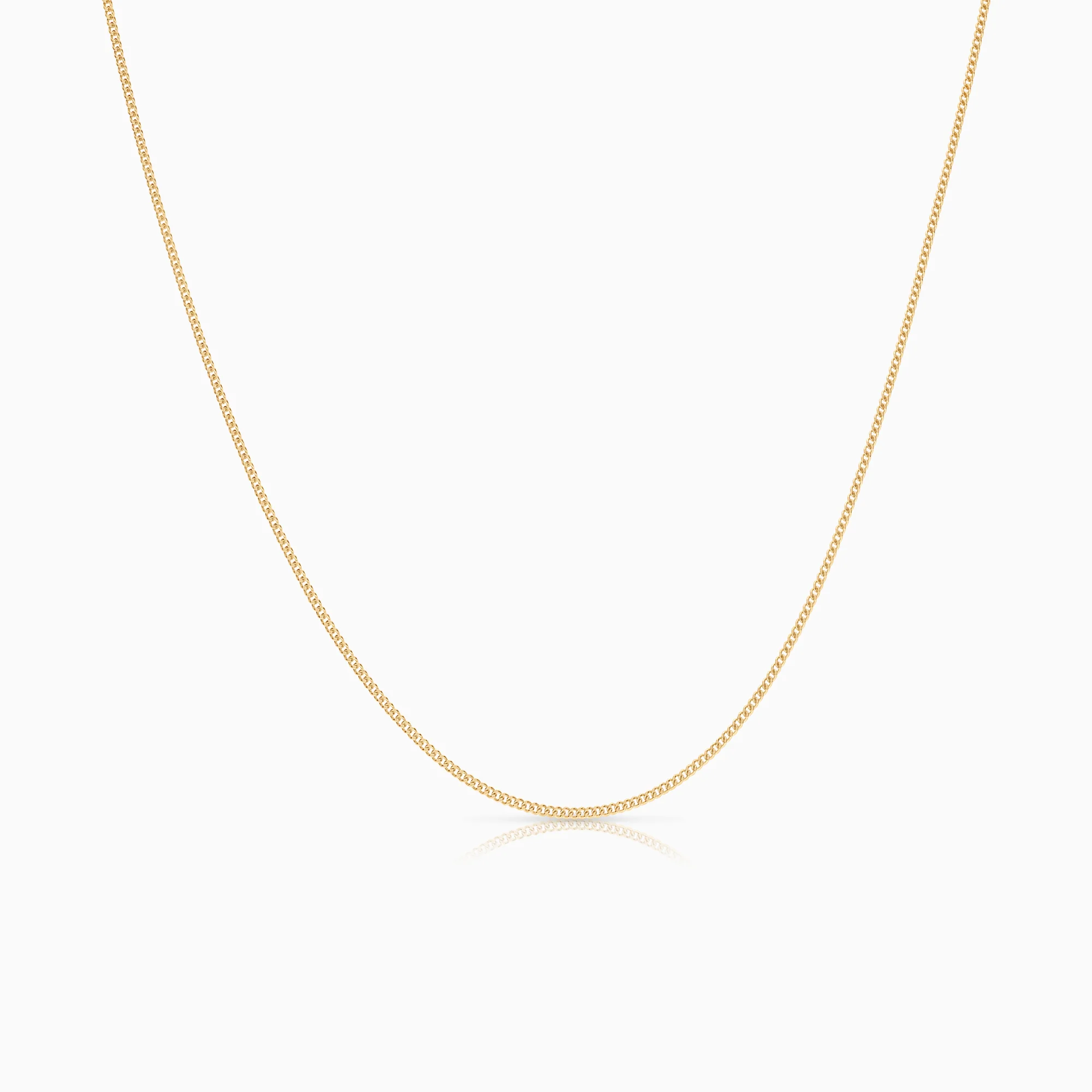 Curb necklace 2.23g 18K gold