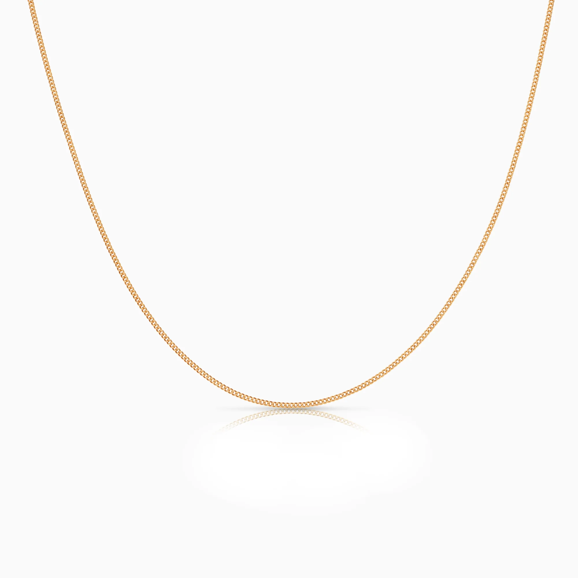 Curb necklace 2.27g 18K gold