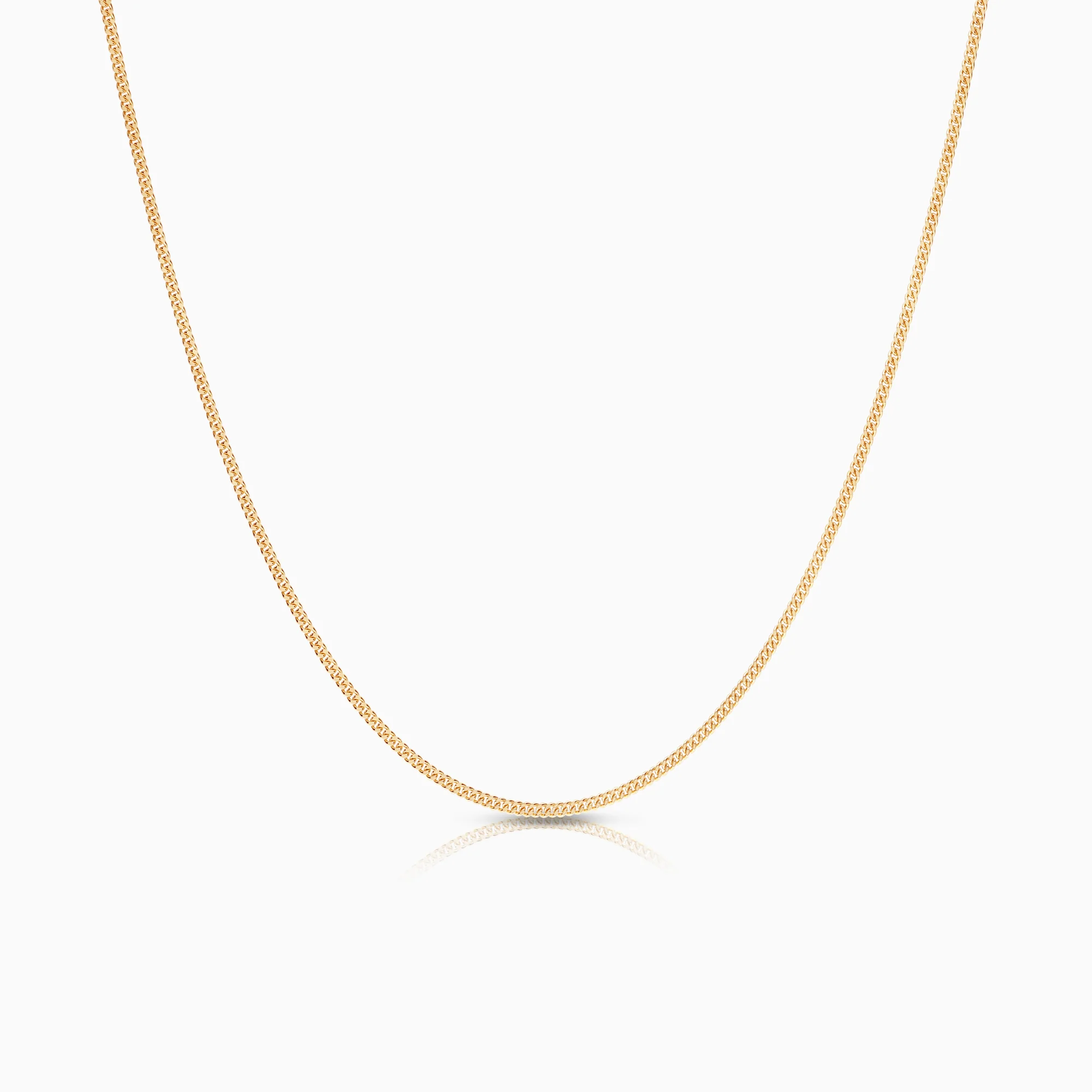 Curb necklace 2.33g 18K gold