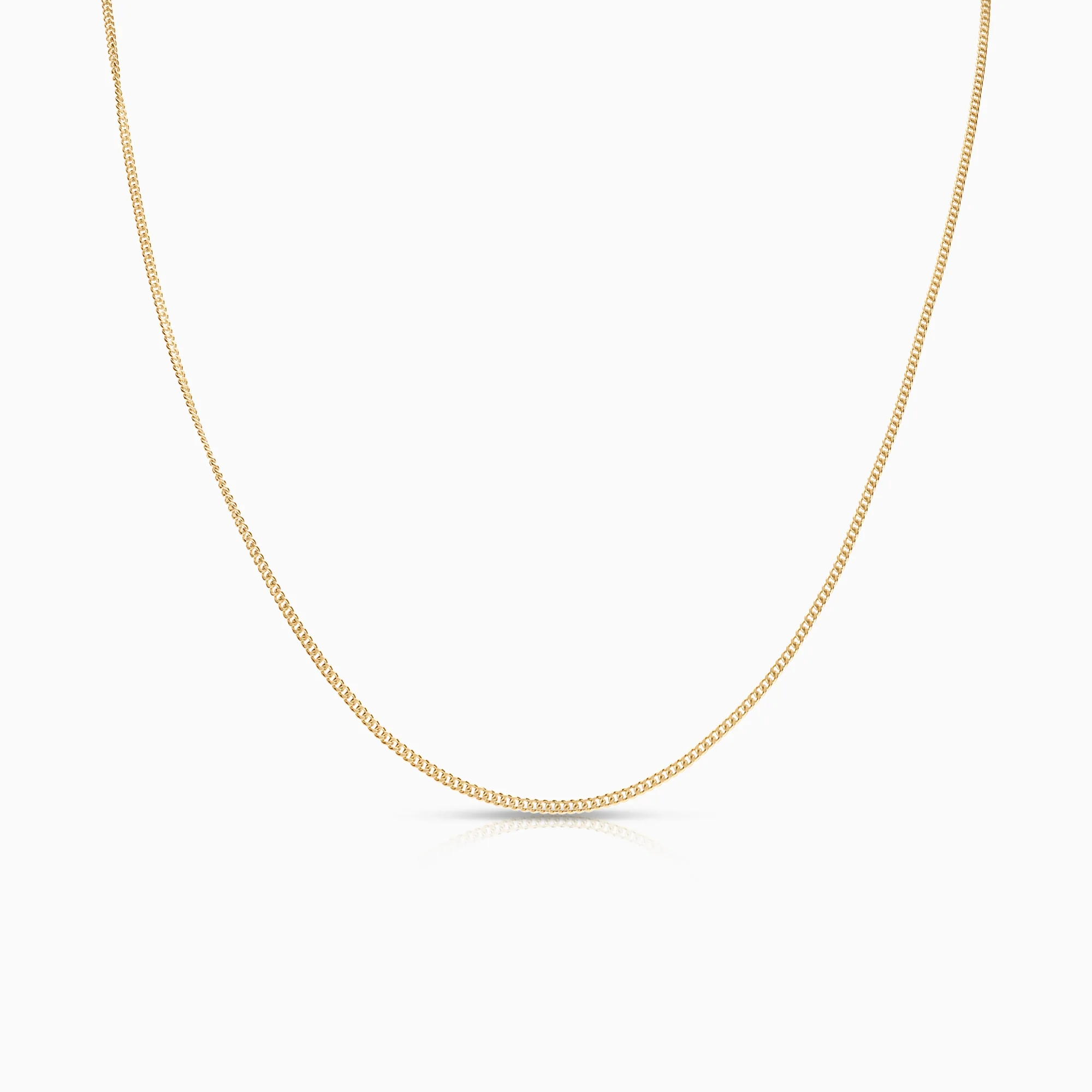 Curb necklace 2.37g 18K gold